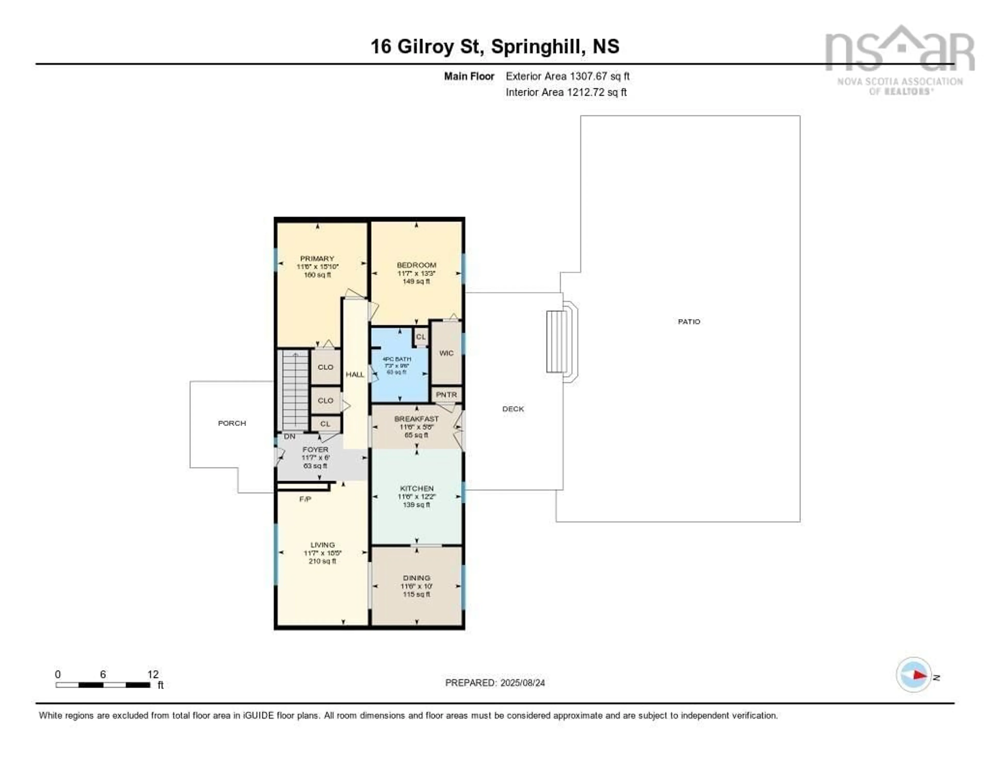 Floor plan for 16 Gilroy St, Springhill Nova Scotia B0M 1X0