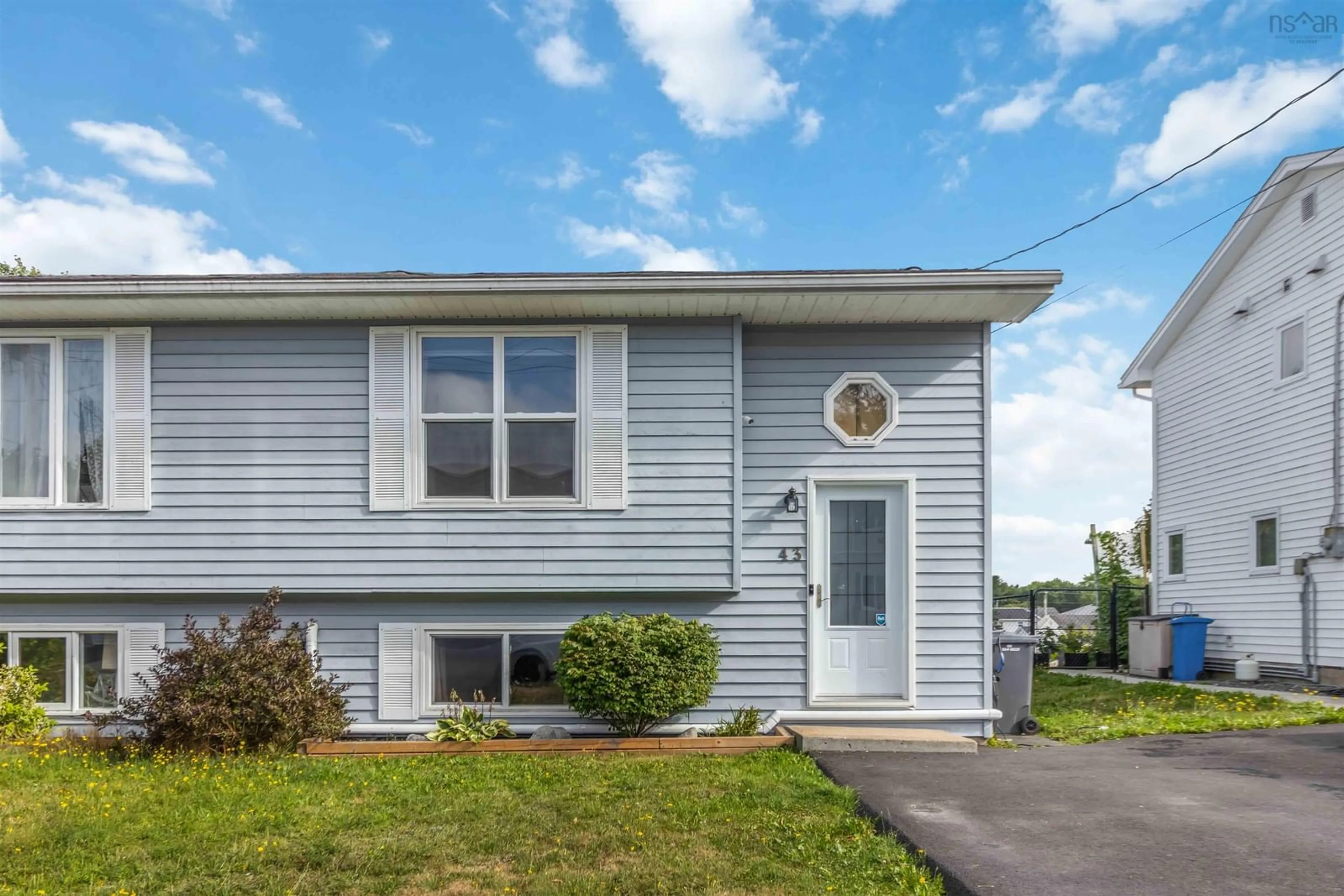 Home with vinyl exterior material, street for 43 Cider Maple Dr, Timberlea Nova Scotia B3T 1K8