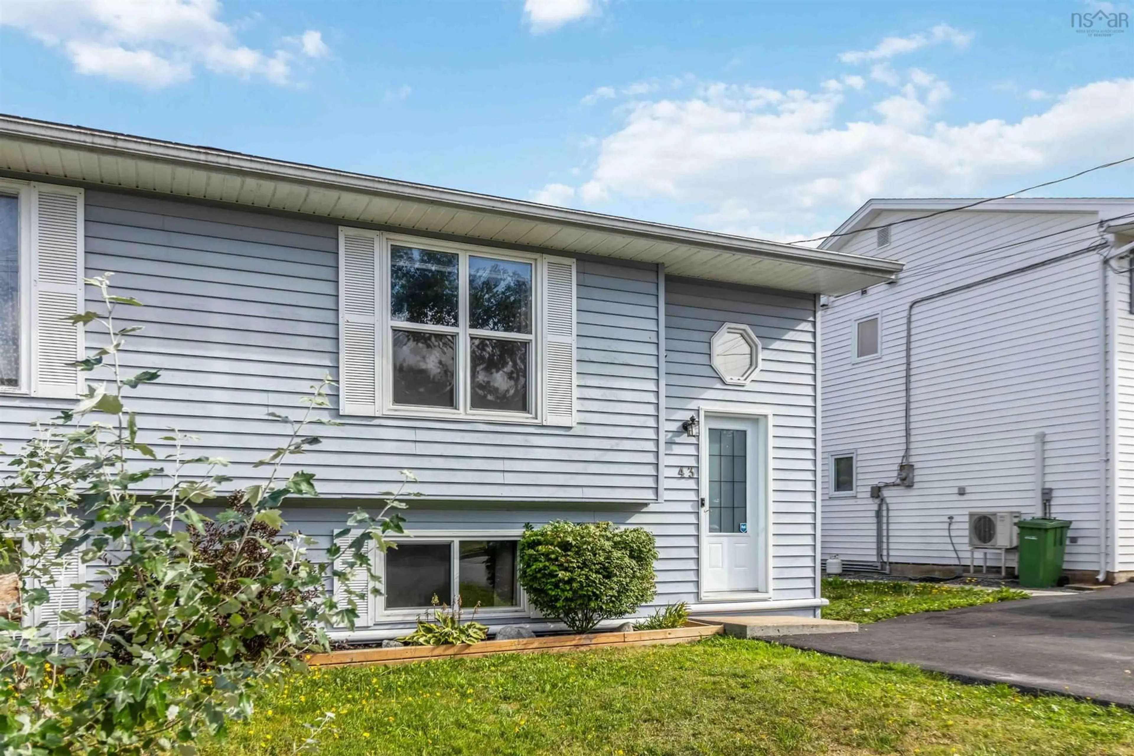 Home with vinyl exterior material, street for 43 Cider Maple Dr, Timberlea Nova Scotia B3T 1K8
