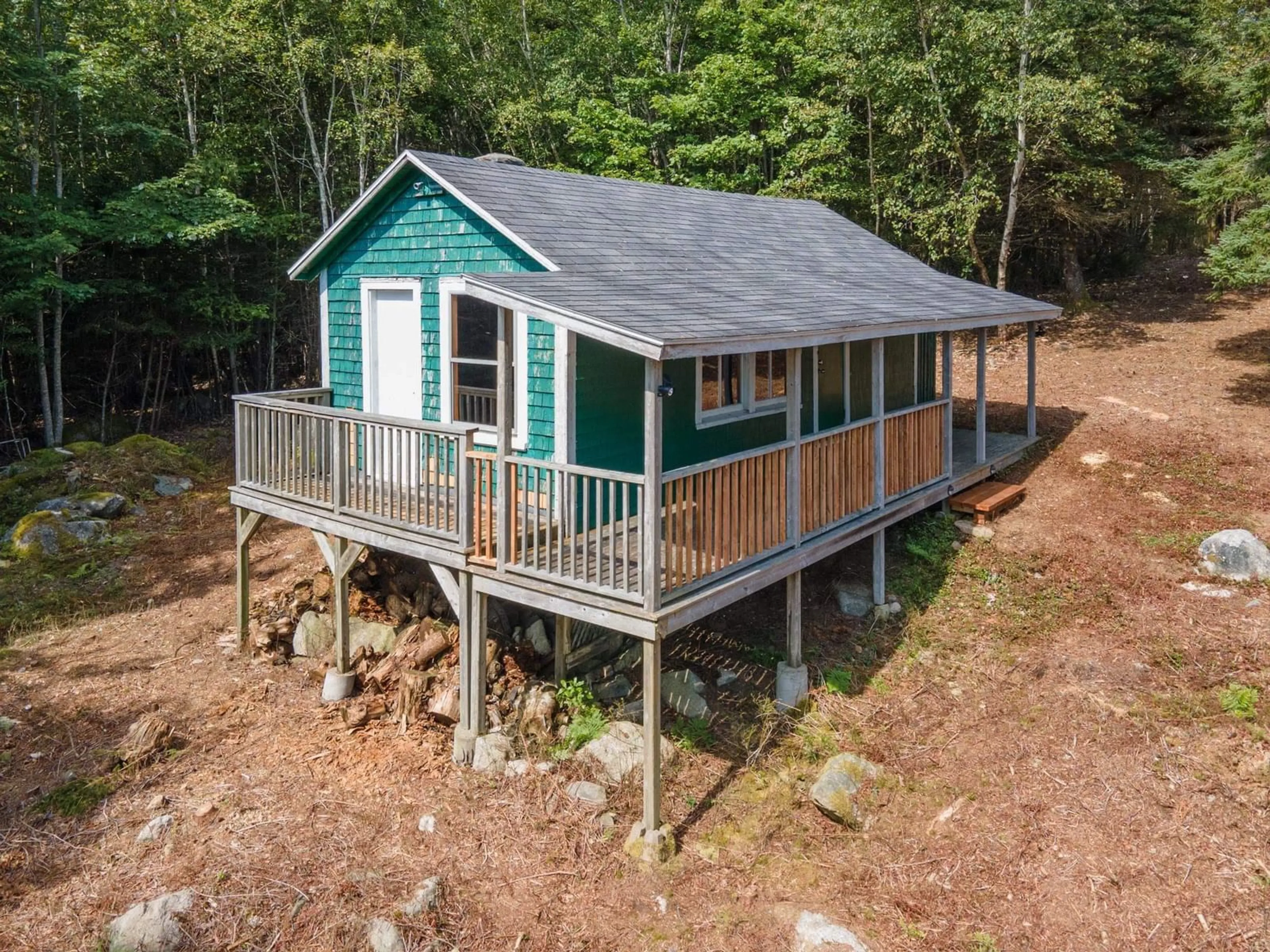 A pic from outside/outdoor area/front of a property/back of a property/a pic from drone, water/lake/river/ocean view for Birch Island, Wedgeport Nova Scotia B0W 2B0