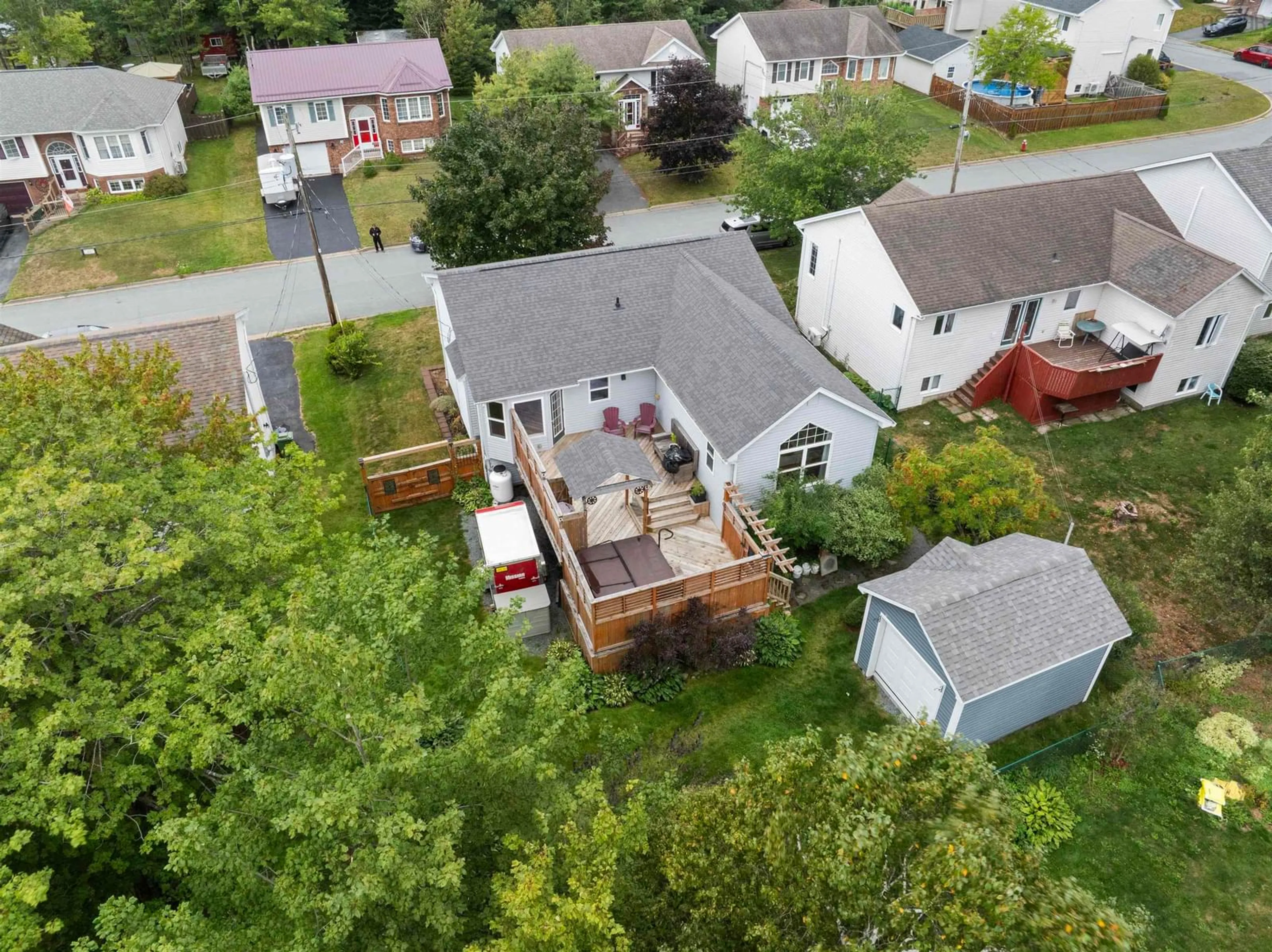 A pic from outside/outdoor area/front of a property/back of a property/a pic from drone, street for 15 Wilton Cres, Cole Harbour Nova Scotia B2V 2S9