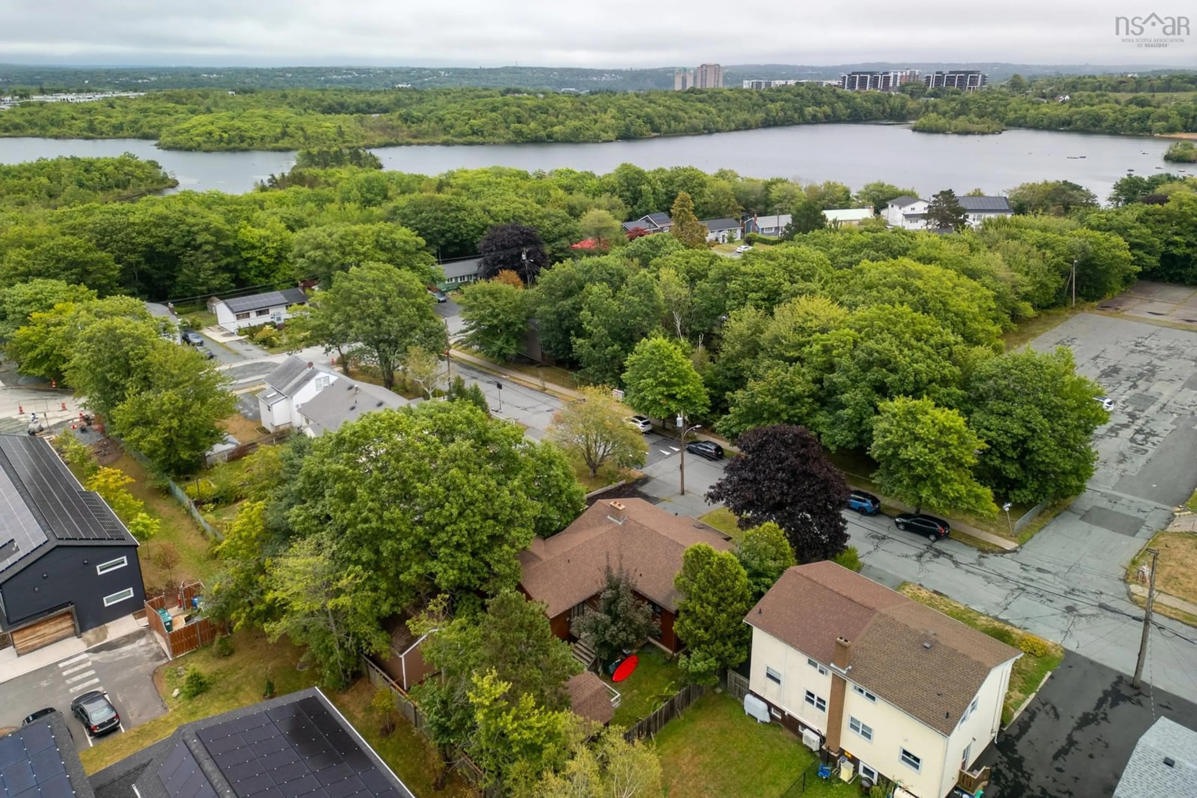 A pic from outside/outdoor area/front of a property/back of a property/a pic from drone, water/lake/river/ocean view for 9 Monique Ave, Dartmouth Nova Scotia B3A 4G7