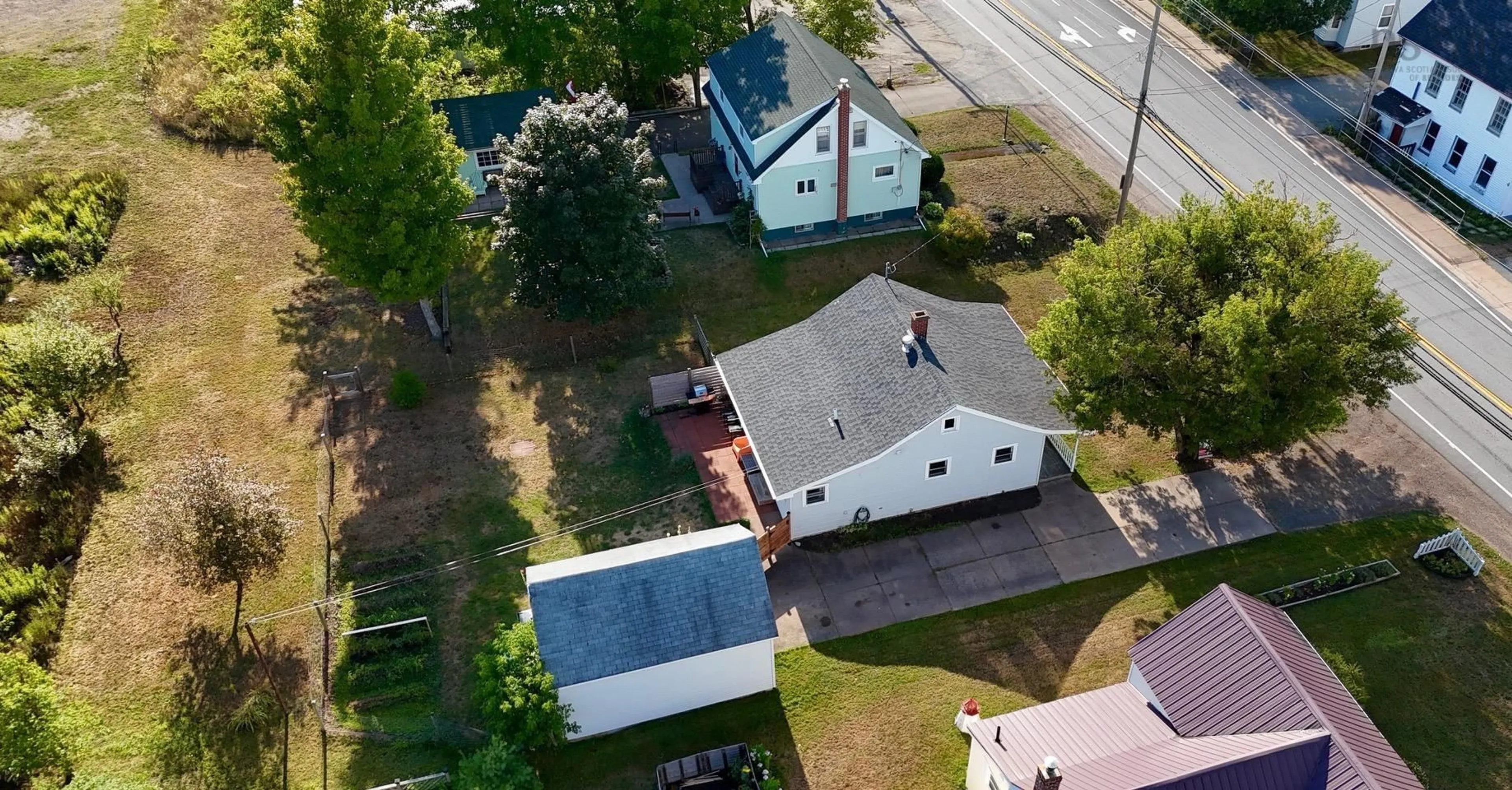 A pic from outside/outdoor area/front of a property/back of a property/a pic from drone, street for 14 Highway 289, Brookfield Nova Scotia B0N 1C0