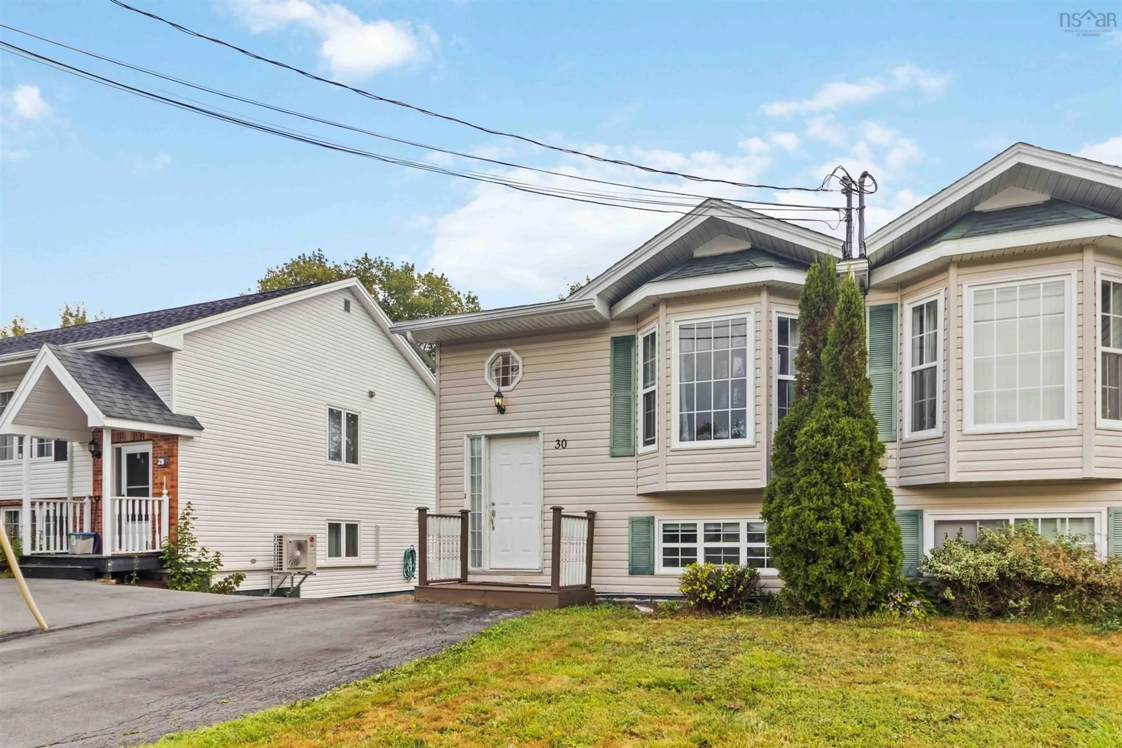 Home with vinyl exterior material, street for 30 Headings Crt, Middle Sackville Nova Scotia B4E 3E1