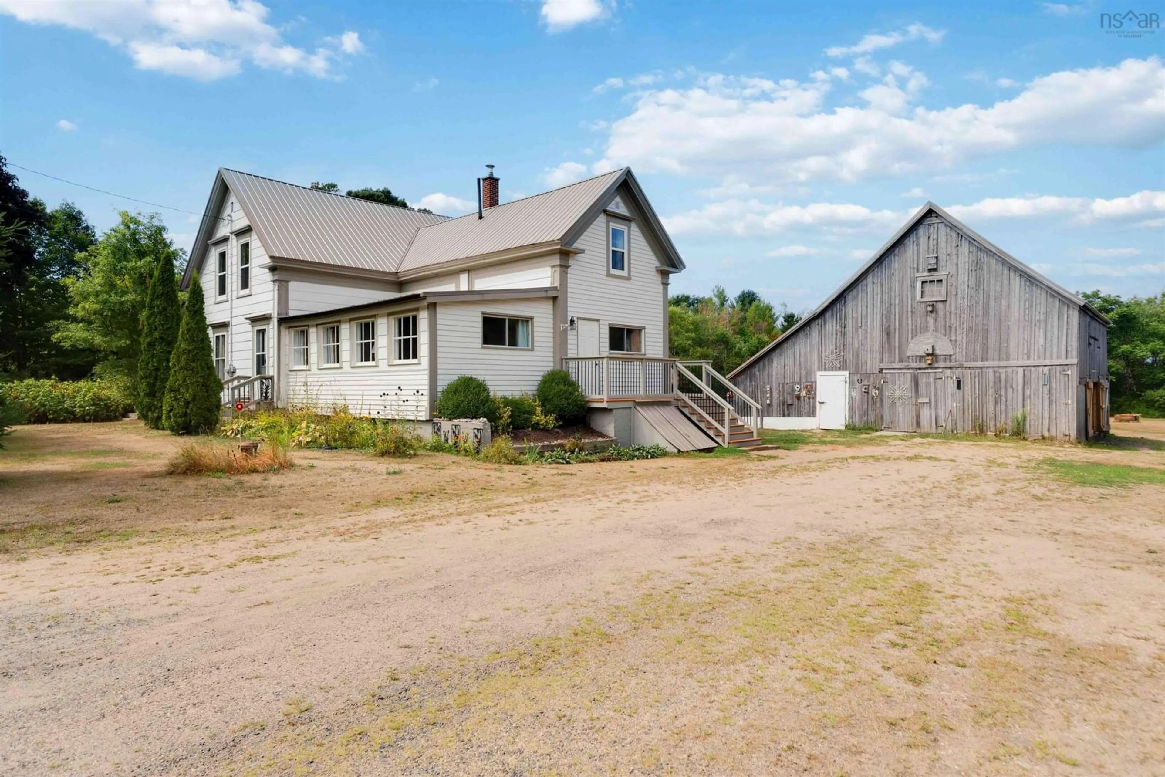 A pic from outside/outdoor area/front of a property/back of a property/a pic from drone, building for 1769 Highway 201, Round Hill Nova Scotia B0S 1C0