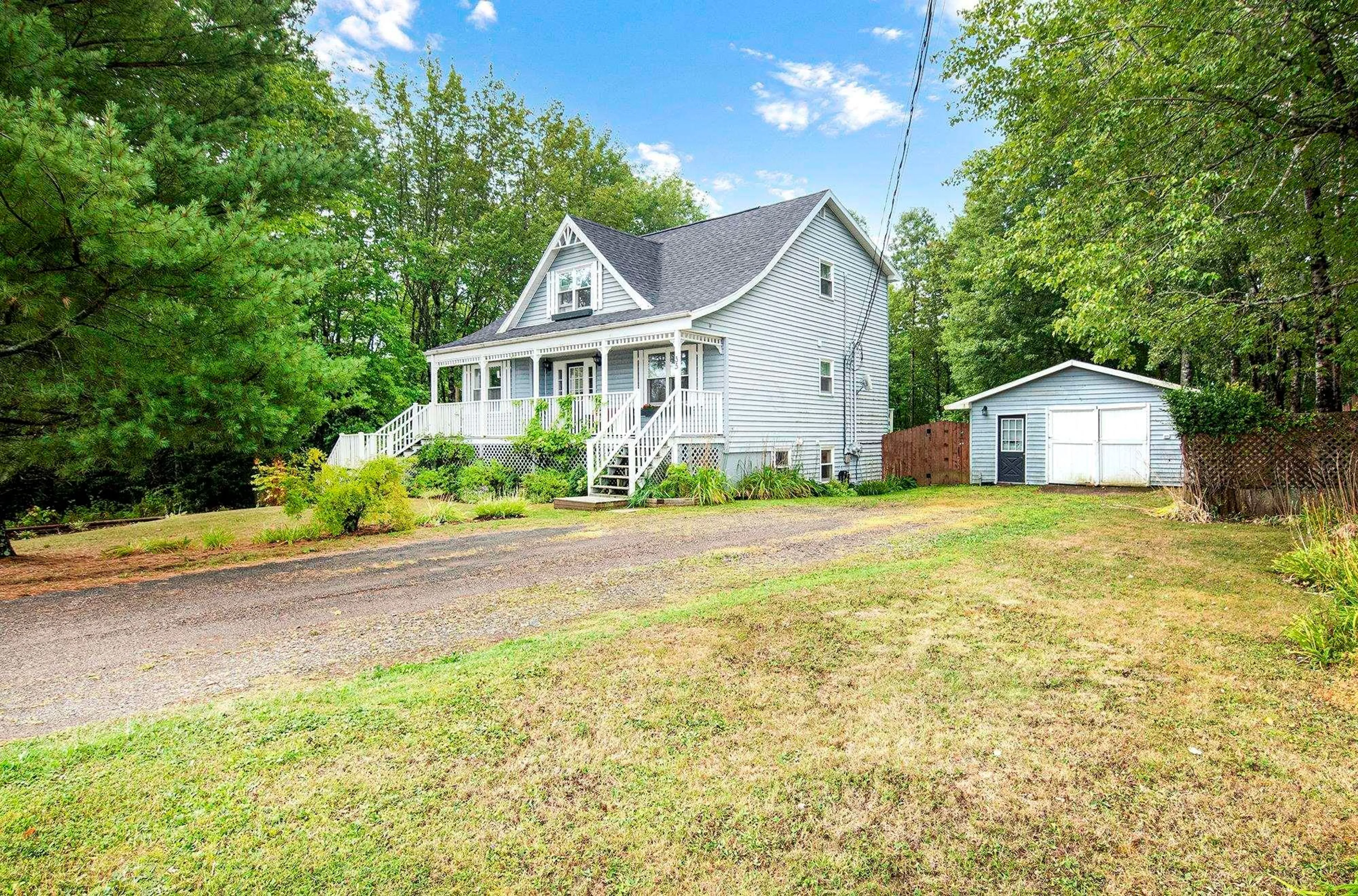 A pic from outside/outdoor area/front of a property/back of a property/a pic from drone, street for 35 Lewis St, Stewiacke Nova Scotia B0J 2J0