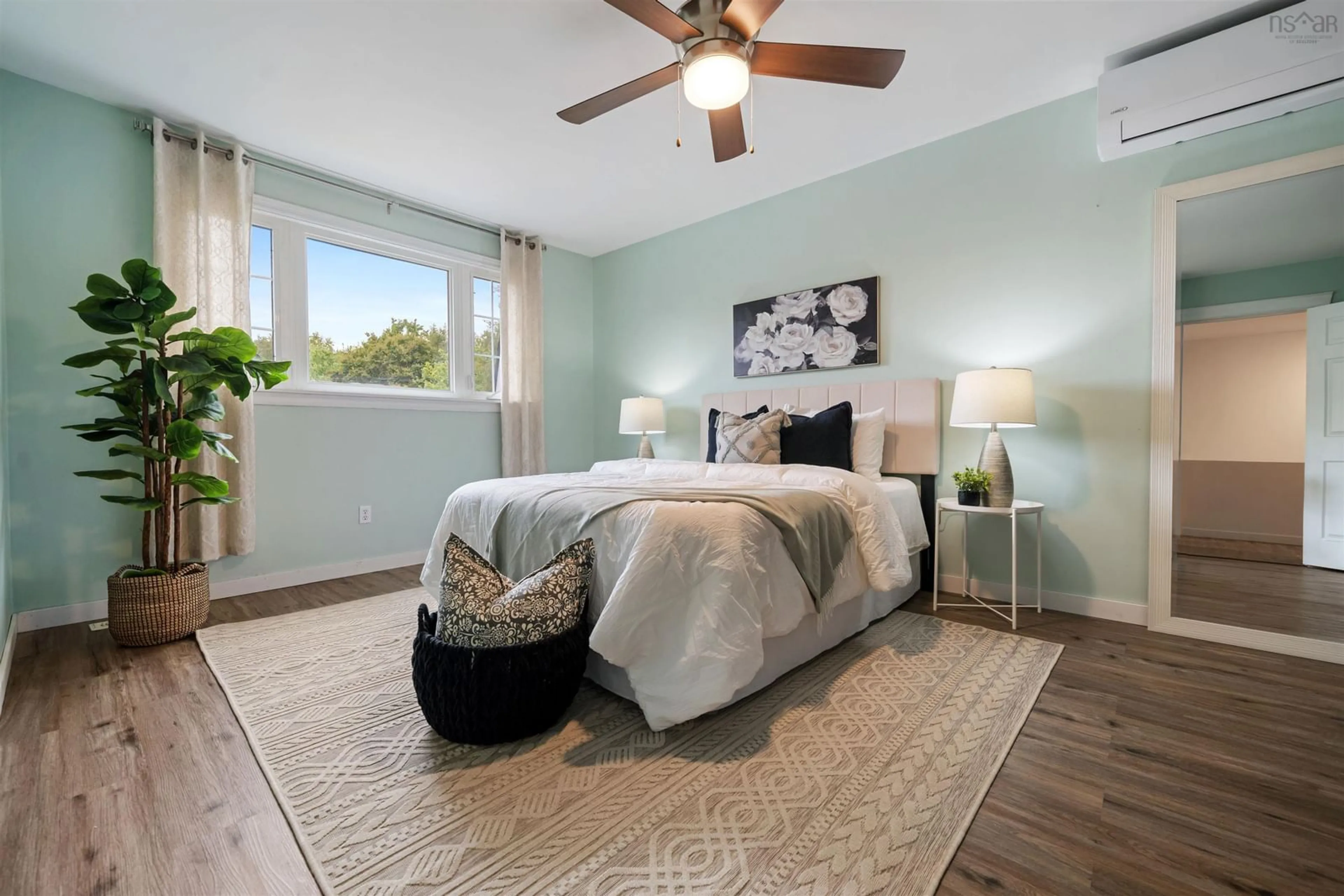 Bedroom with bed, carpet floor for 33 Bareng Crt, Dartmouth Nova Scotia B2X 2X3