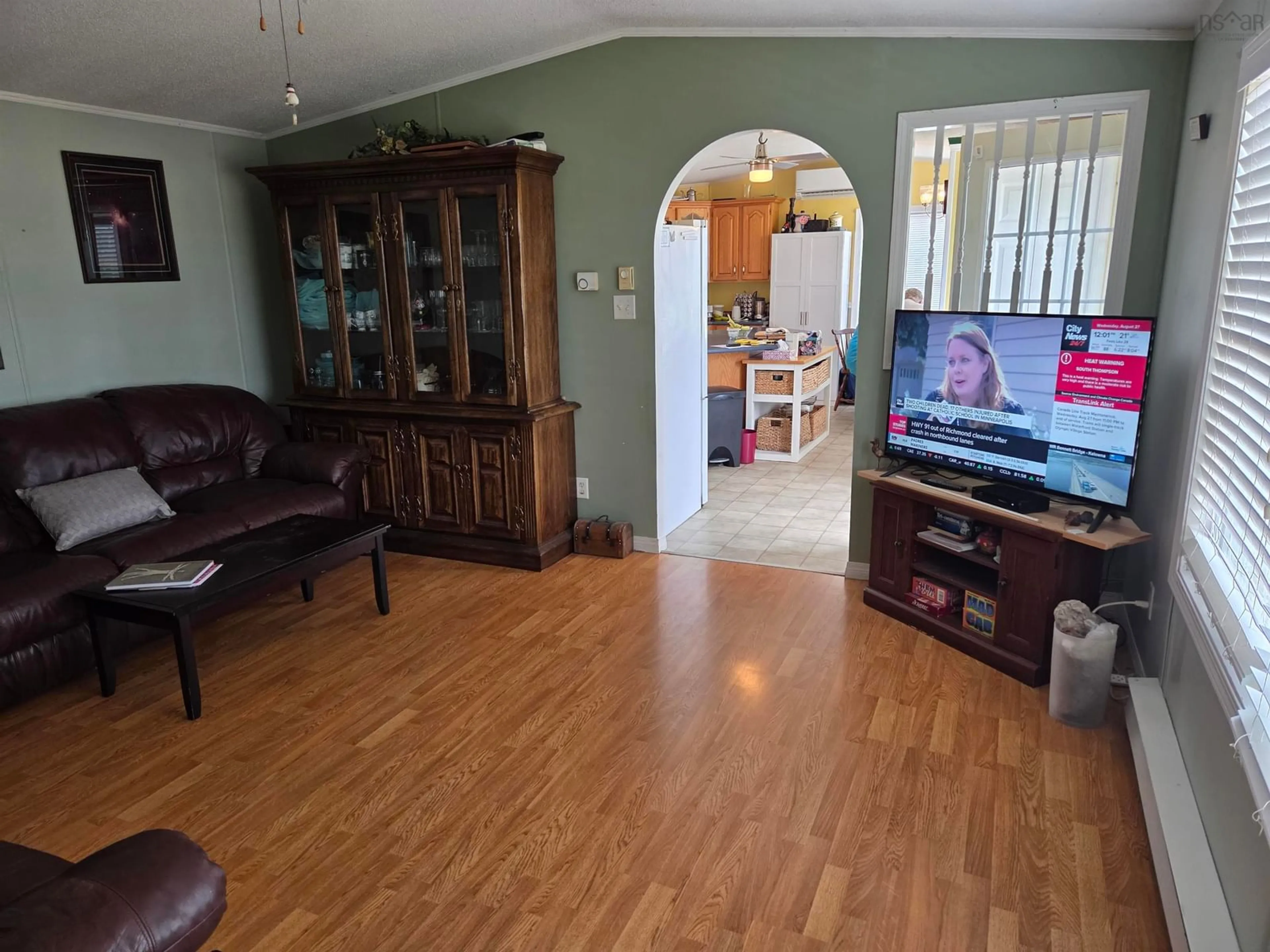 Living room with furniture, wood/laminate floor for 163 River Rd, Kemptown Nova Scotia B6L 2R6