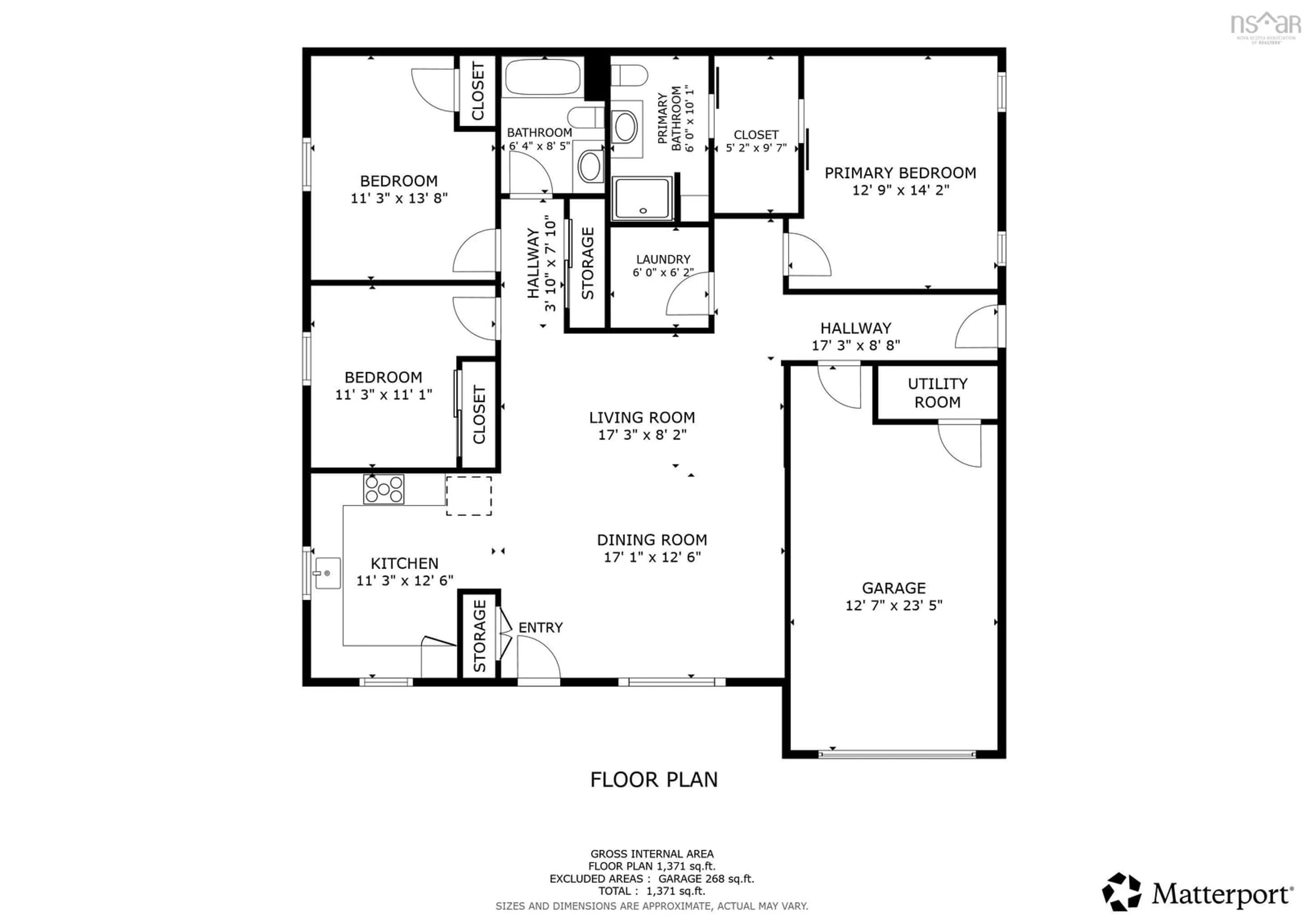 Floor plan for 14 Gala Dr #16A, Berwick Nova Scotia B0P 1E0