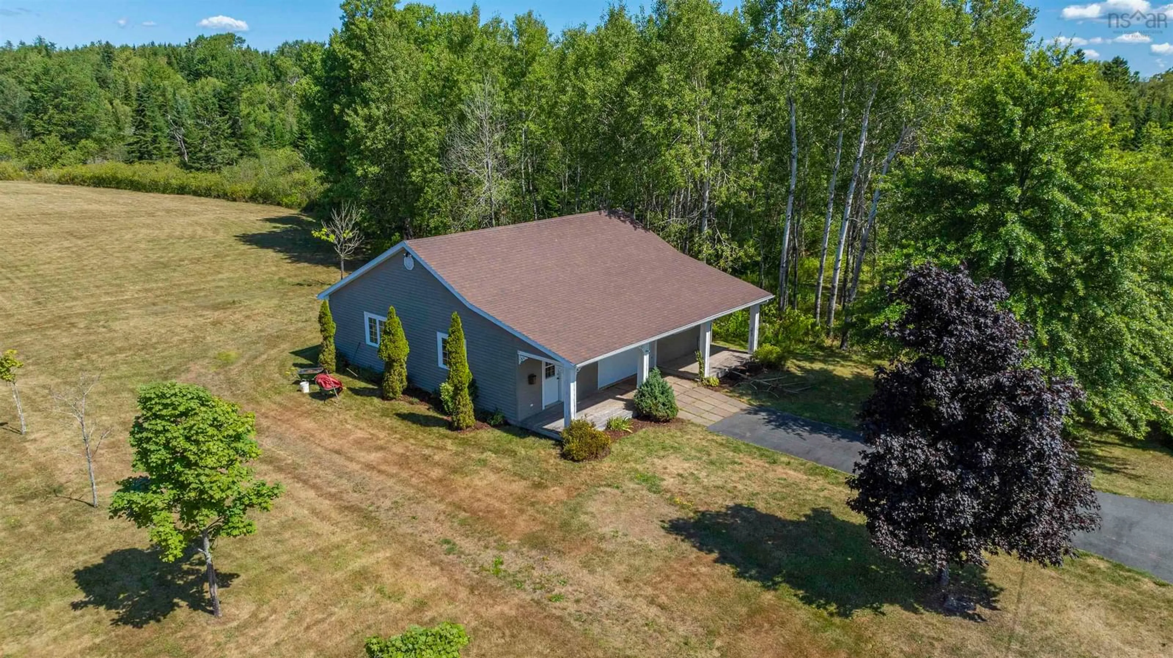 A pic from outside/outdoor area/front of a property/back of a property/a pic from drone, building for 1335 Highway 2, Brentwood Nova Scotia B0N 1C0