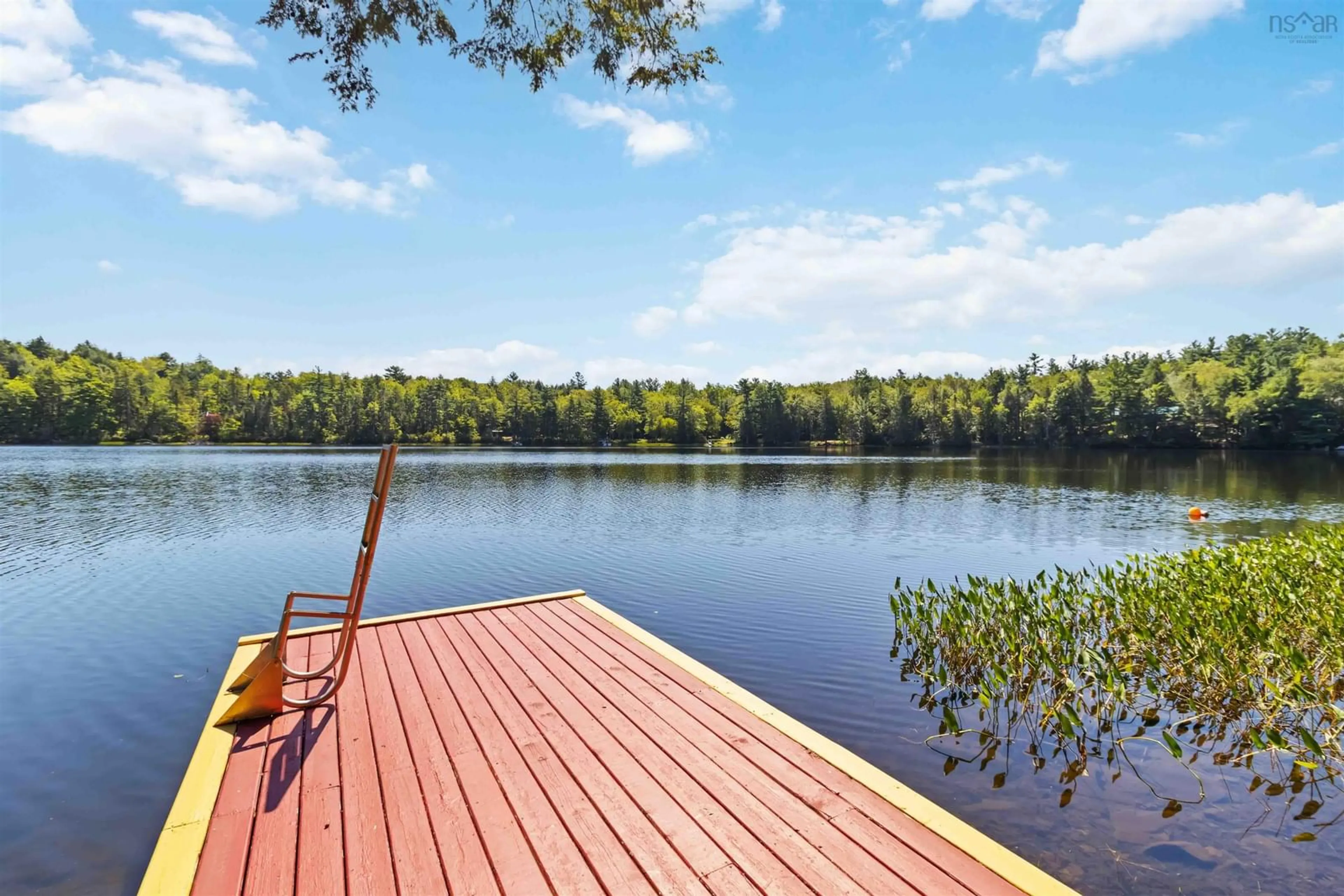 Patio, water/lake/river/ocean view for 69 Blue Jay Rd, Molega Lake Nova Scotia B4V 2W5