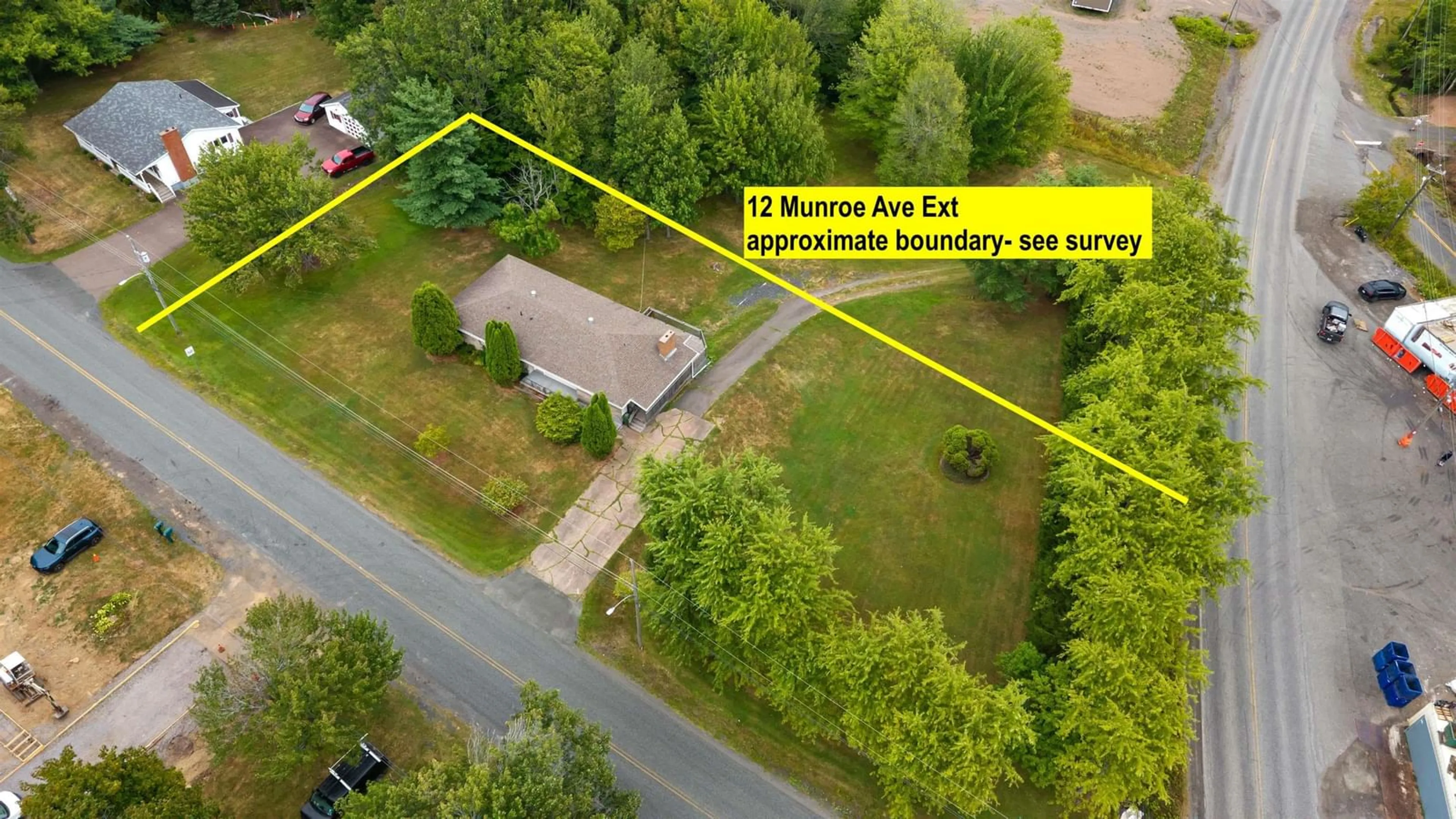 A pic from outside/outdoor area/front of a property/back of a property/a pic from drone, street for 12 Munroe Avenue Exten, Westville Road Nova Scotia B2H 5C6