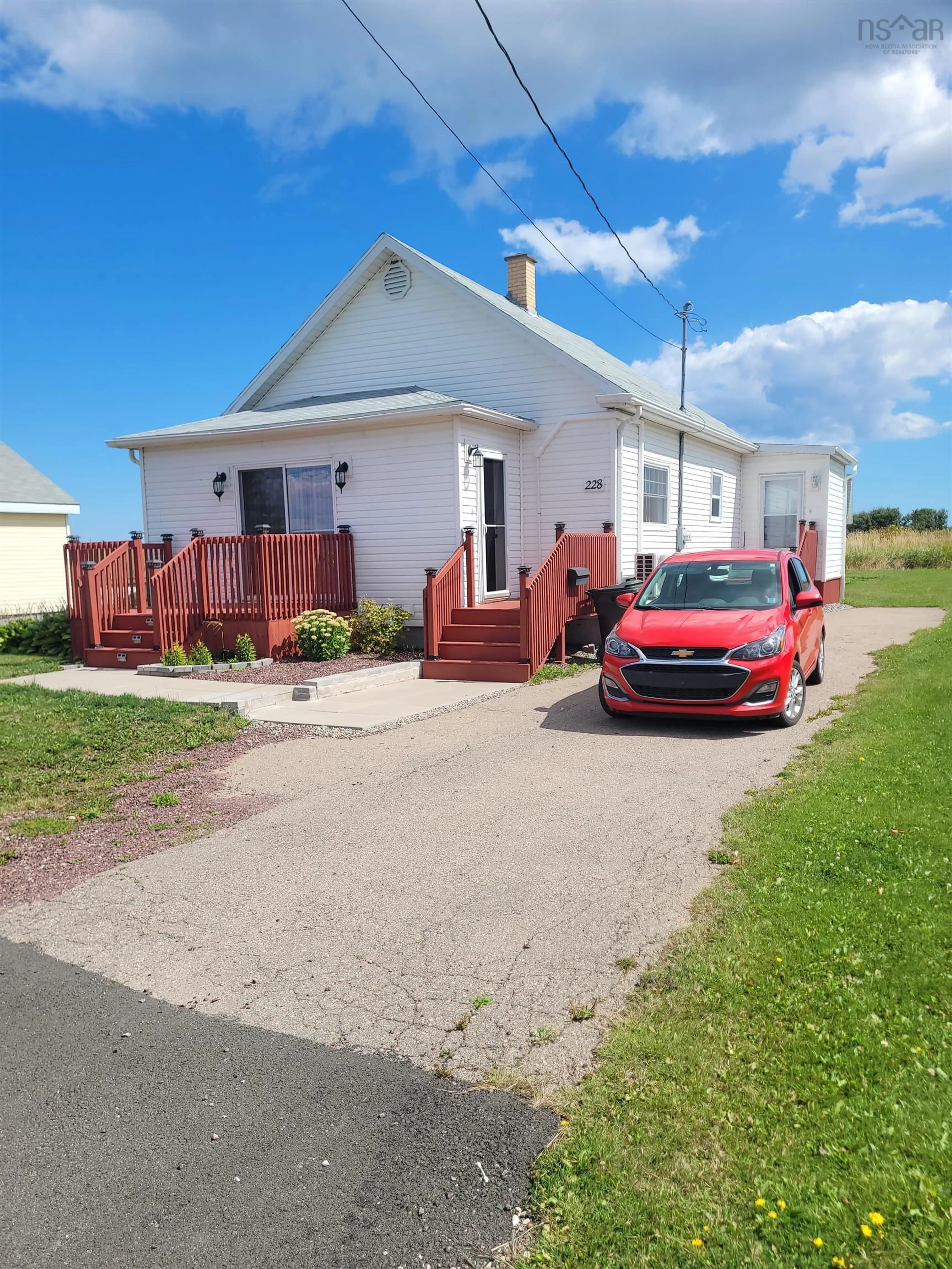 A pic from outside/outdoor area/front of a property/back of a property/a pic from drone, street for 228 Wallace Rd, Glace Bay Nova Scotia B1A 4P4