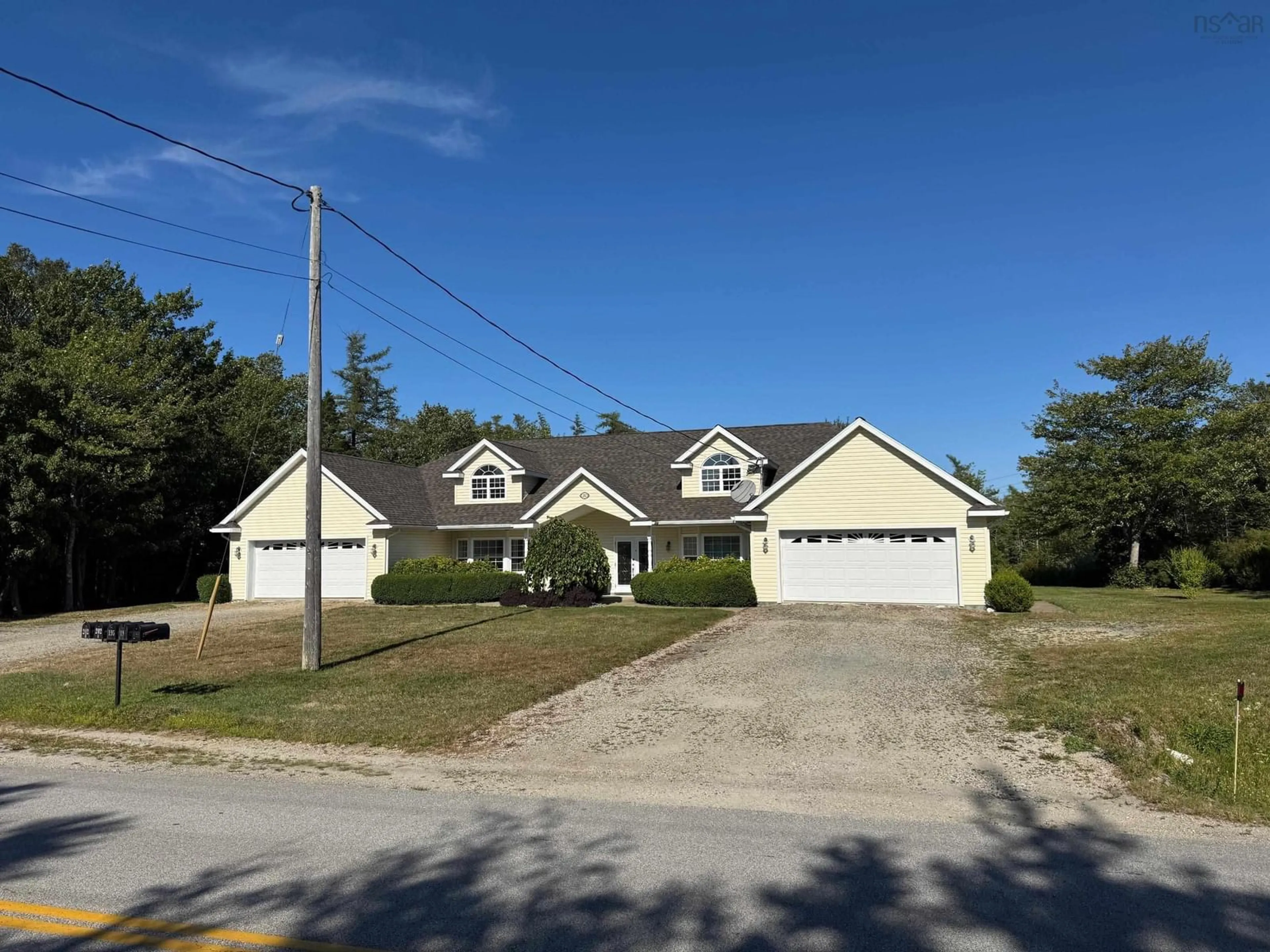 A pic from outside/outdoor area/front of a property/back of a property/a pic from drone, street for 202 Mood Rd, Summerville Nova Scotia B5A 5J4