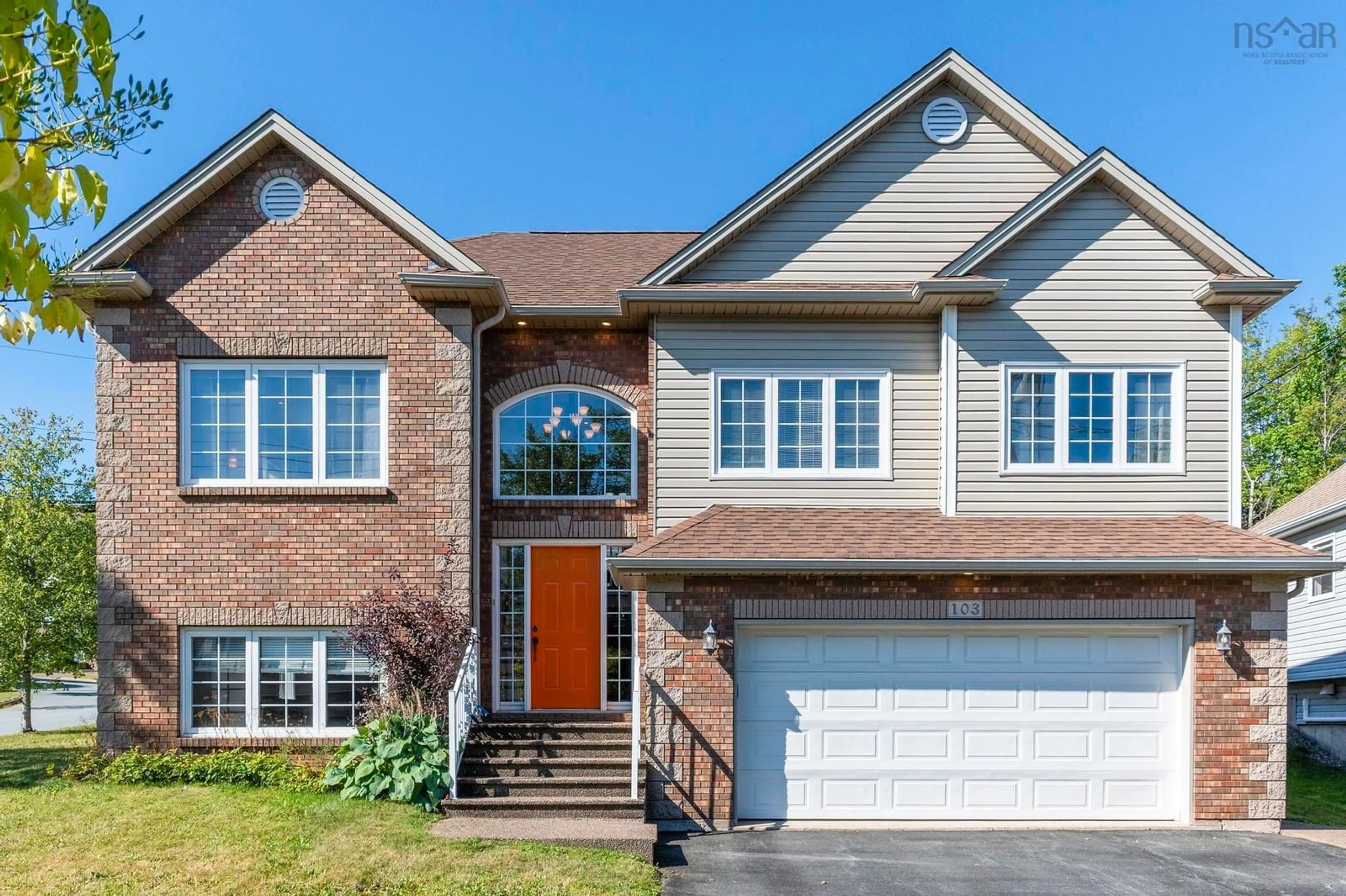Home with brick exterior material, street for 103 Freshwater Trail, Dartmouth Nova Scotia B2W 0A4