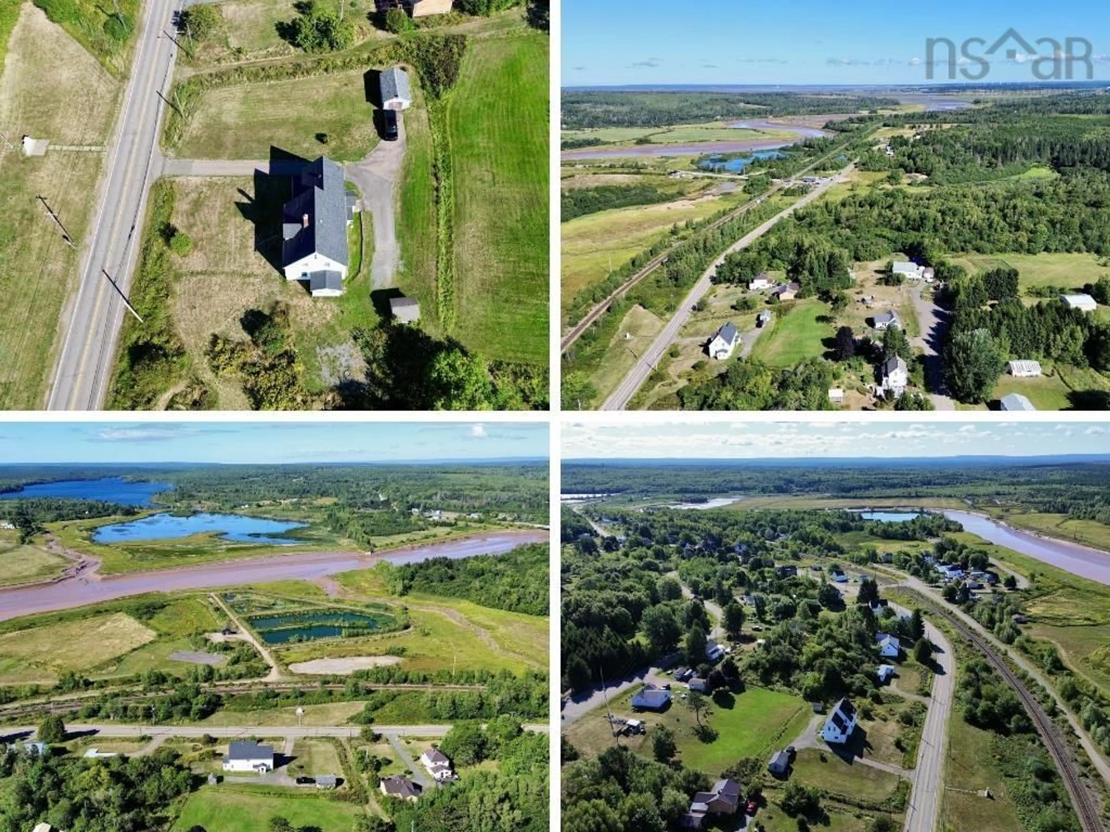 A pic from outside/outdoor area/front of a property/back of a property/a pic from drone, water/lake/river/ocean view for 3192 302 Hwy, Maccan Nova Scotia B0L 1B0