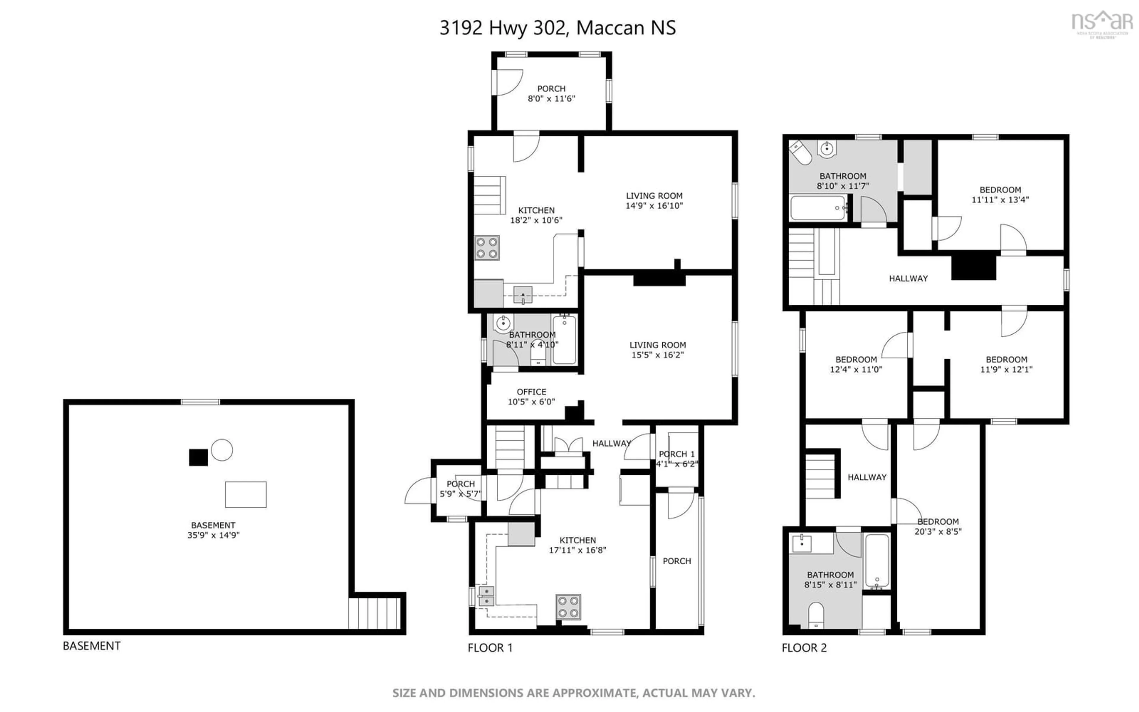 Floor plan for 3192 302 Hwy, Maccan Nova Scotia B0L 1B0