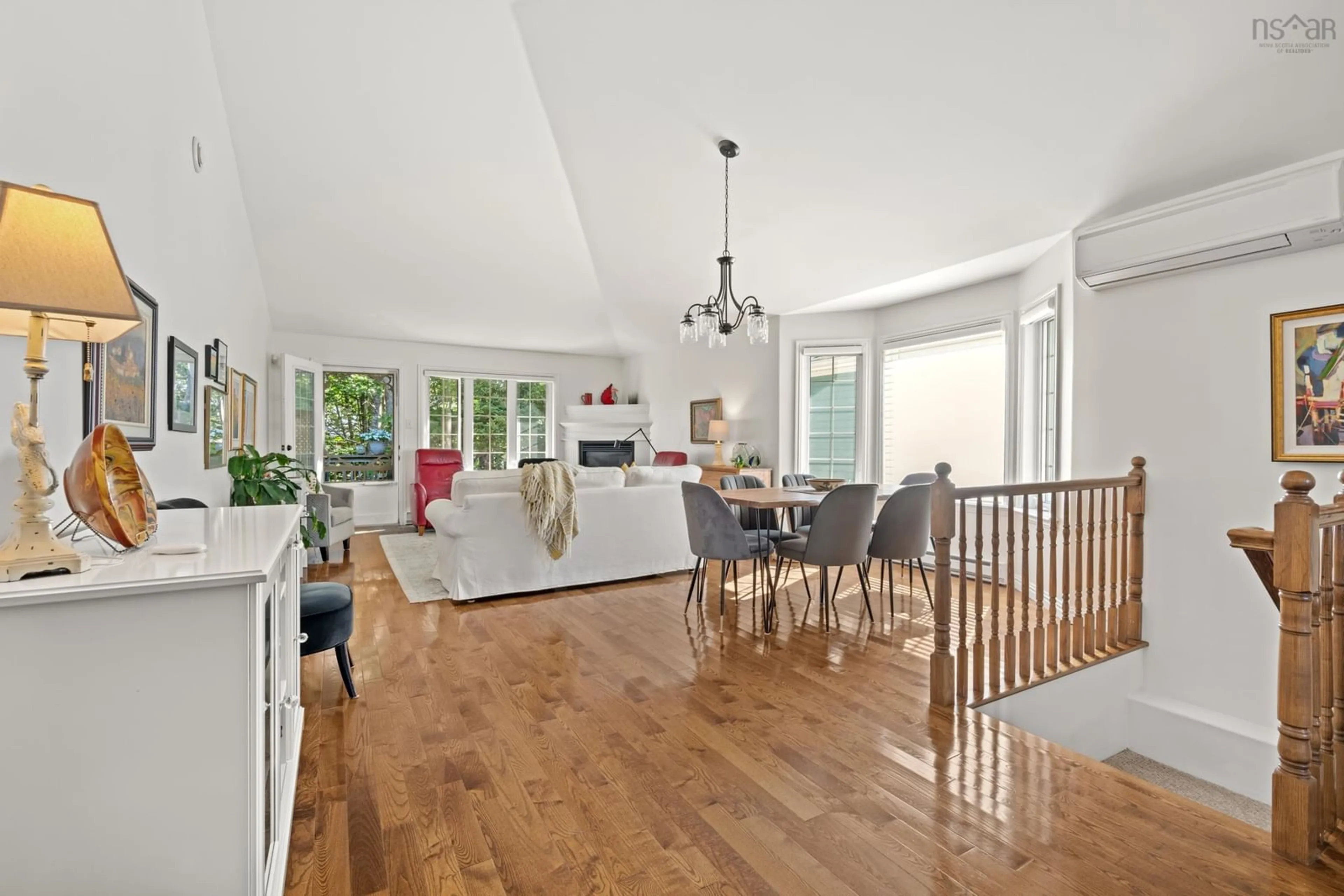 Open concept kitchen, wood/laminate floor for 58 Millennium Dr, Chester Nova Scotia B0J 1J0