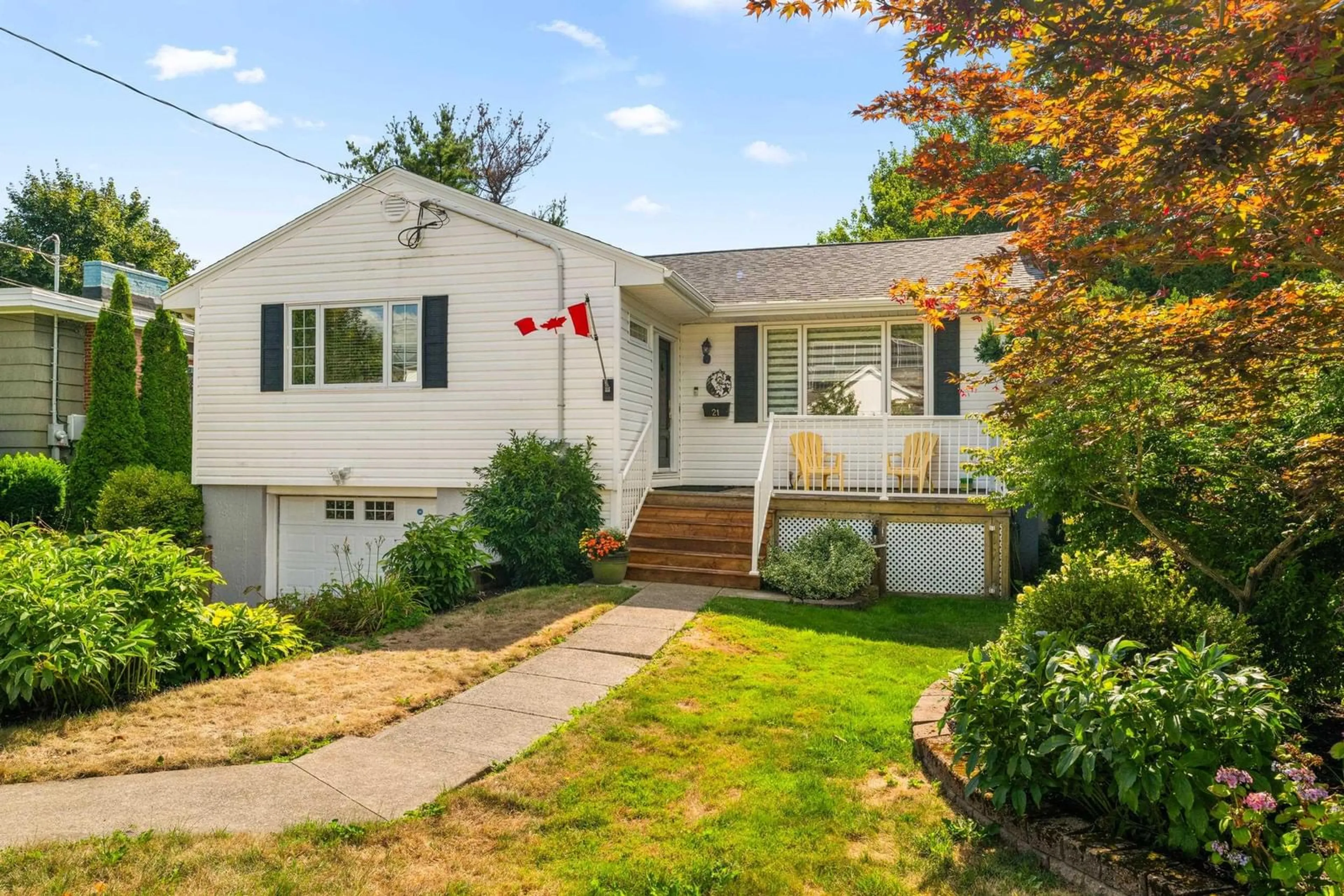 Home with vinyl exterior material, street for 21 Lawnsdale Dr, Dartmouth Nova Scotia B3A 2N1
