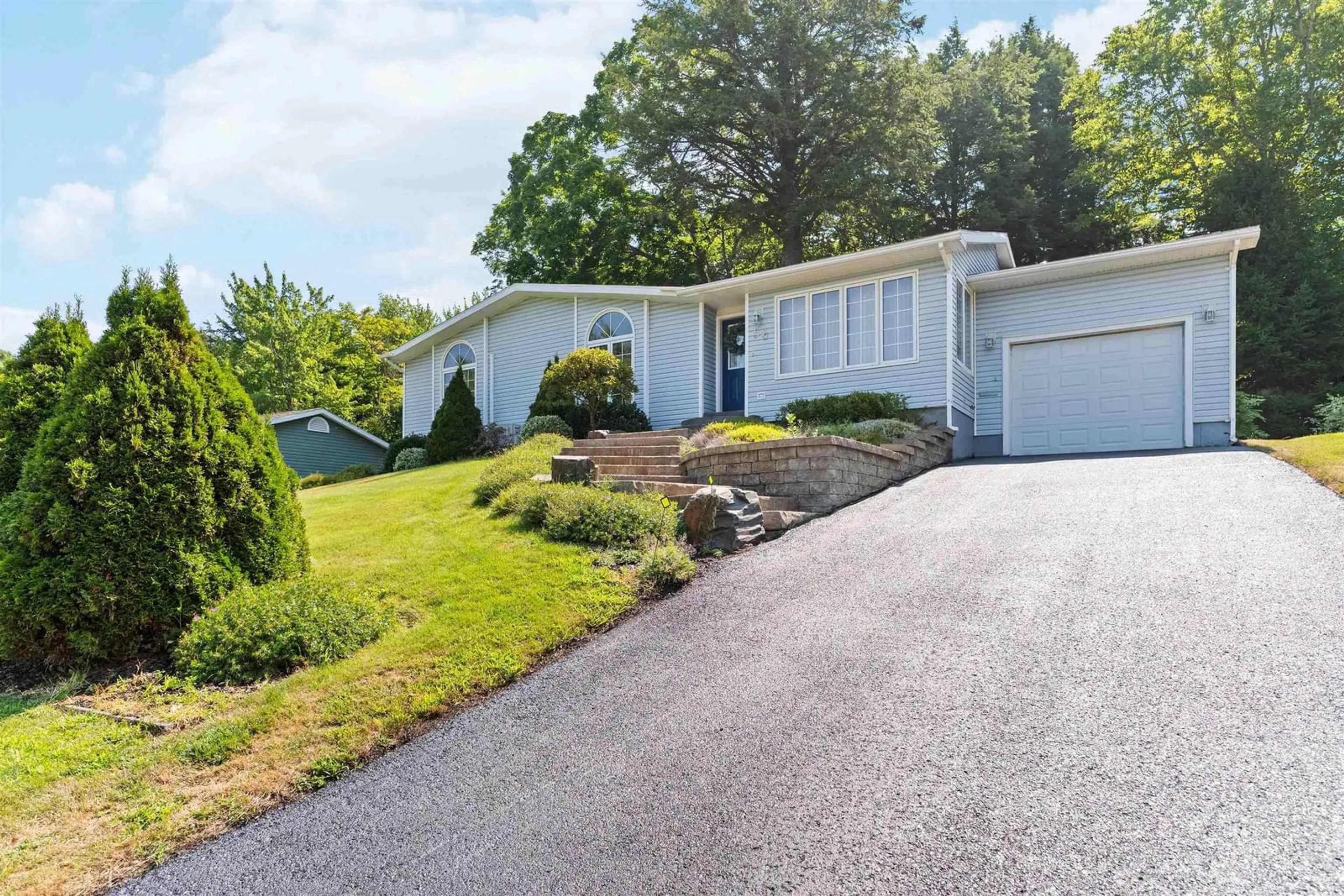 Home with vinyl exterior material, street for 56 Macdonald Park Rd, Kentville Nova Scotia B4N 5C7