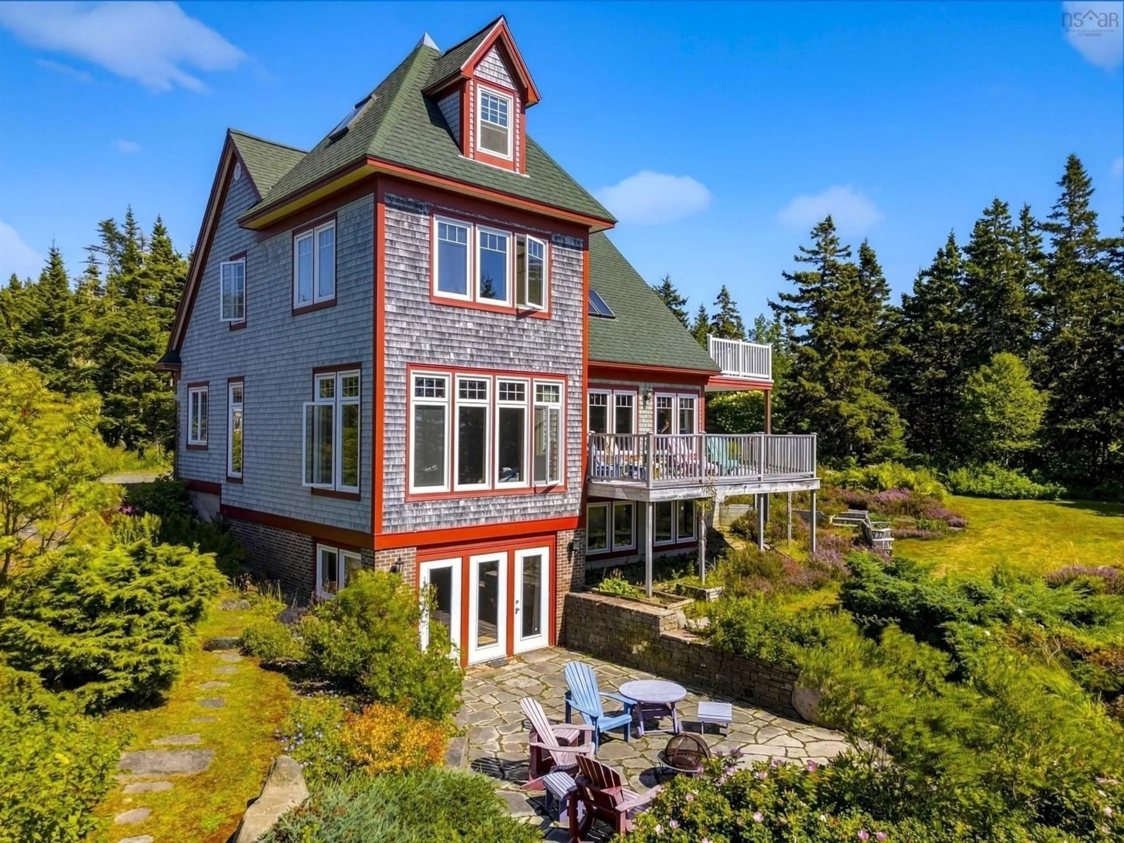A pic from outside/outdoor area/front of a property/back of a property/a pic from drone, water/lake/river/ocean view for 20 Pierce Point Rd, Western Head Nova Scotia B0T 1K0