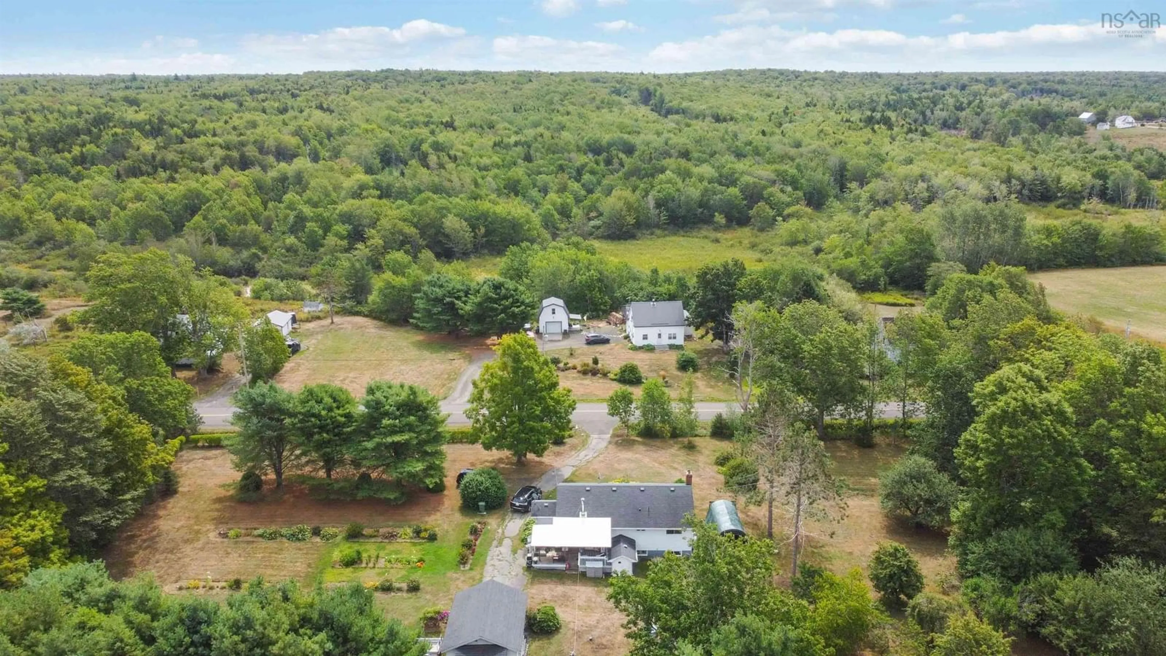 A pic from outside/outdoor area/front of a property/back of a property/a pic from drone, unknown for 883 Doucetteville Rd, Doucetteville Nova Scotia B0W 1H0