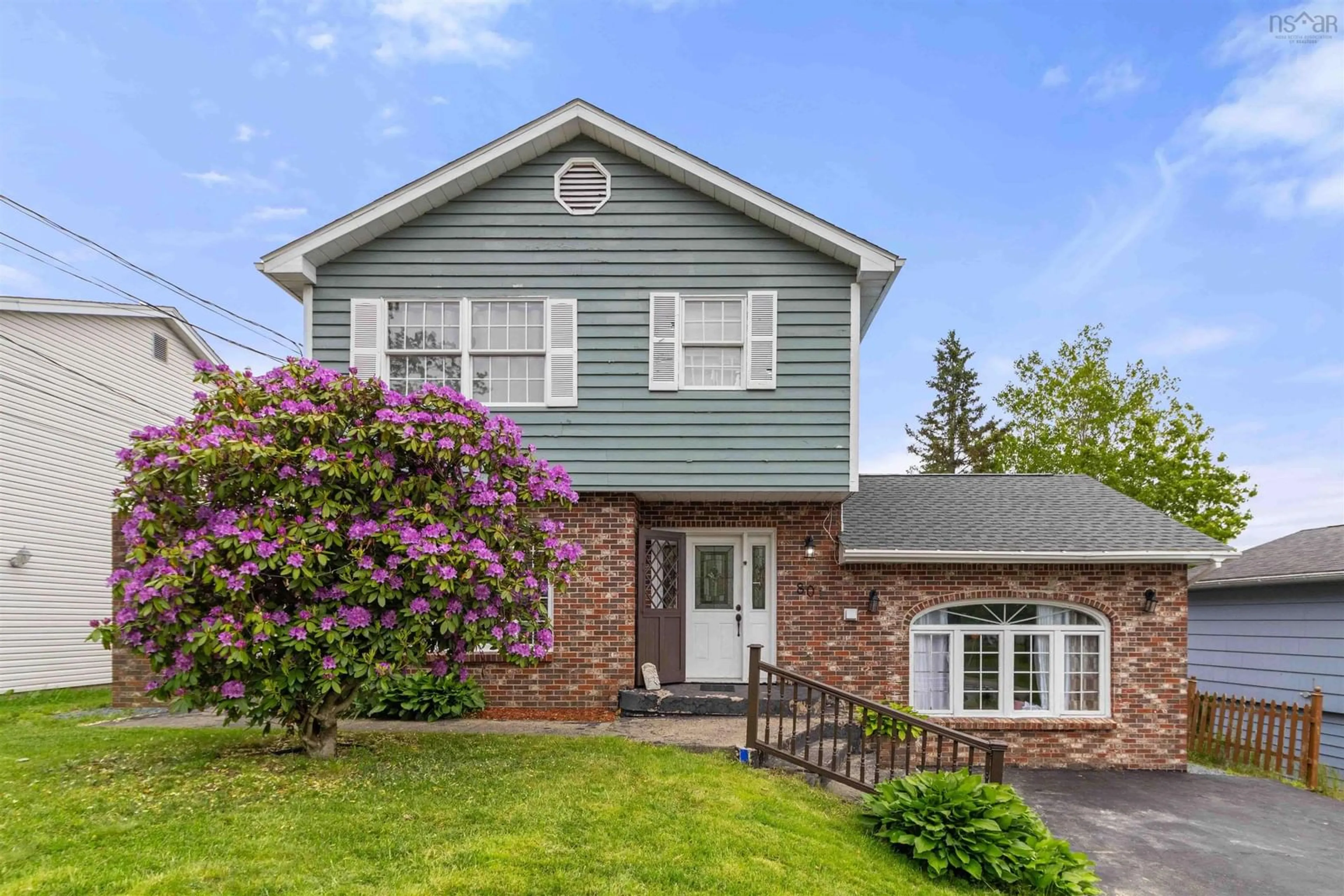 Home with brick exterior material, street for 801 Old Sackville Rd, Lower Sackville Nova Scotia B4E 1R2