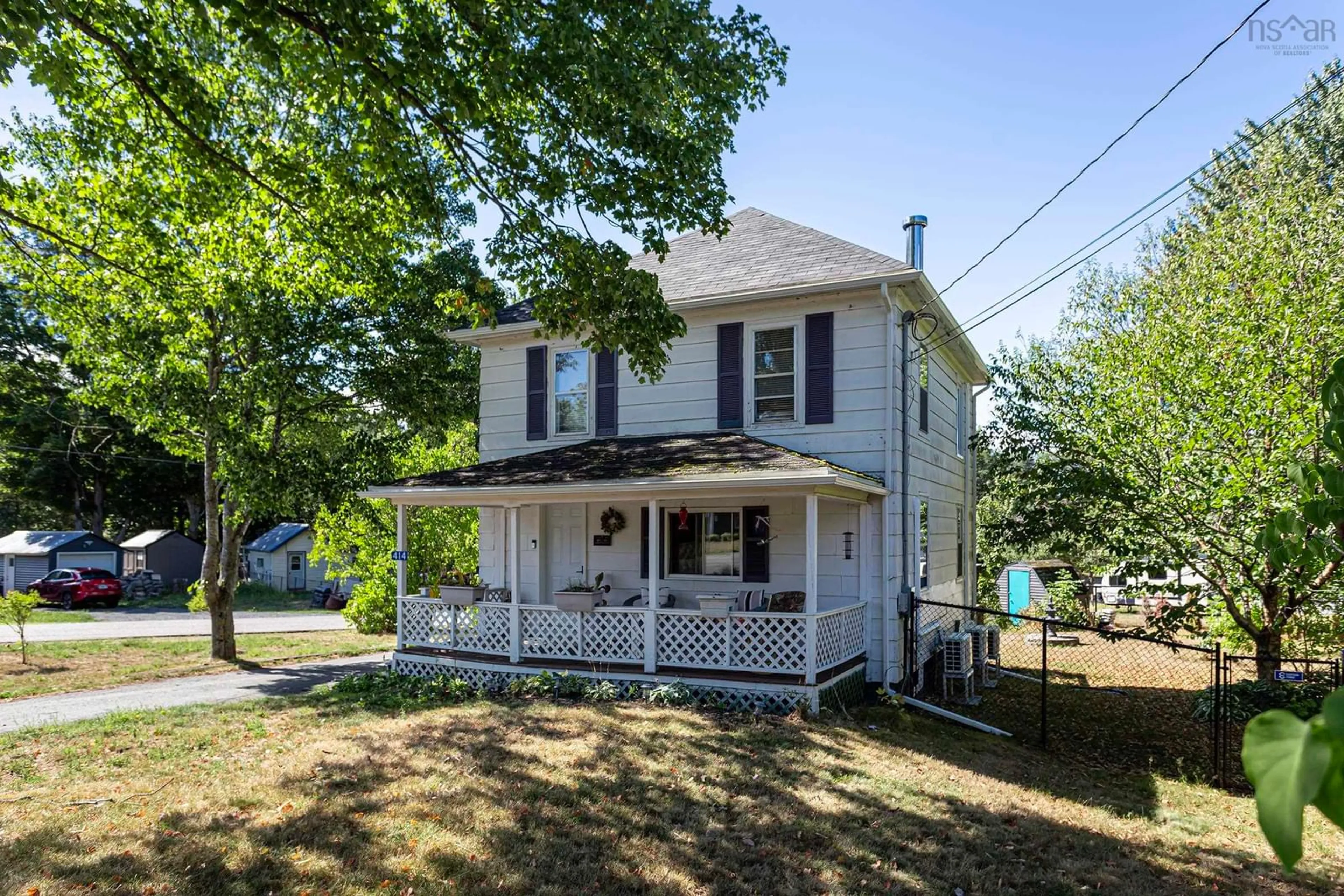 A pic from outside/outdoor area/front of a property/back of a property/a pic from drone, street for 414 Aldershot Rd, Kentville Nova Scotia B4N 3A1