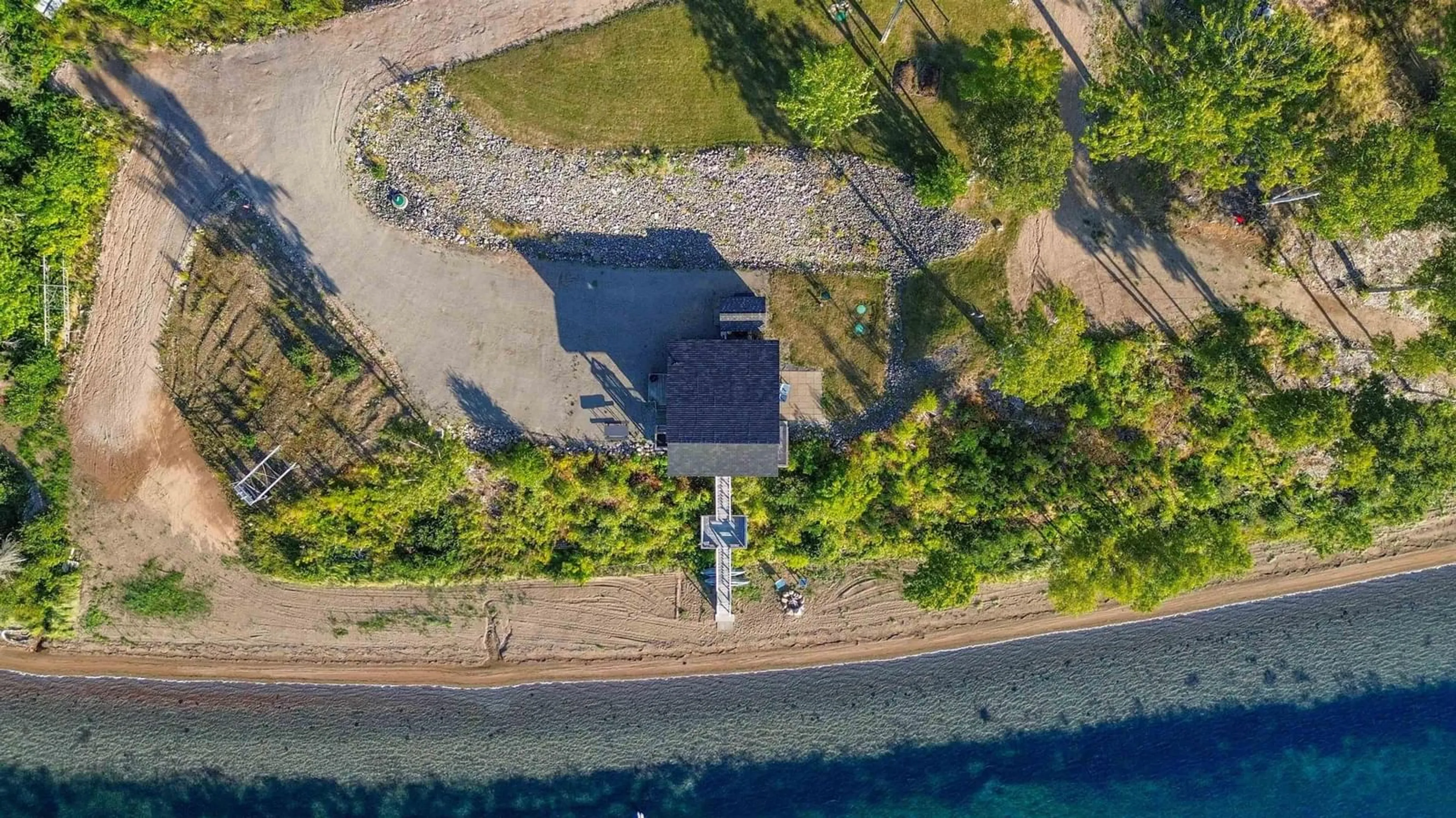 A pic from outside/outdoor area/front of a property/back of a property/a pic from drone, water/lake/river/ocean view for 10823 Kempt Head Rd, Boularderie Nova Scotia B1X 1L5