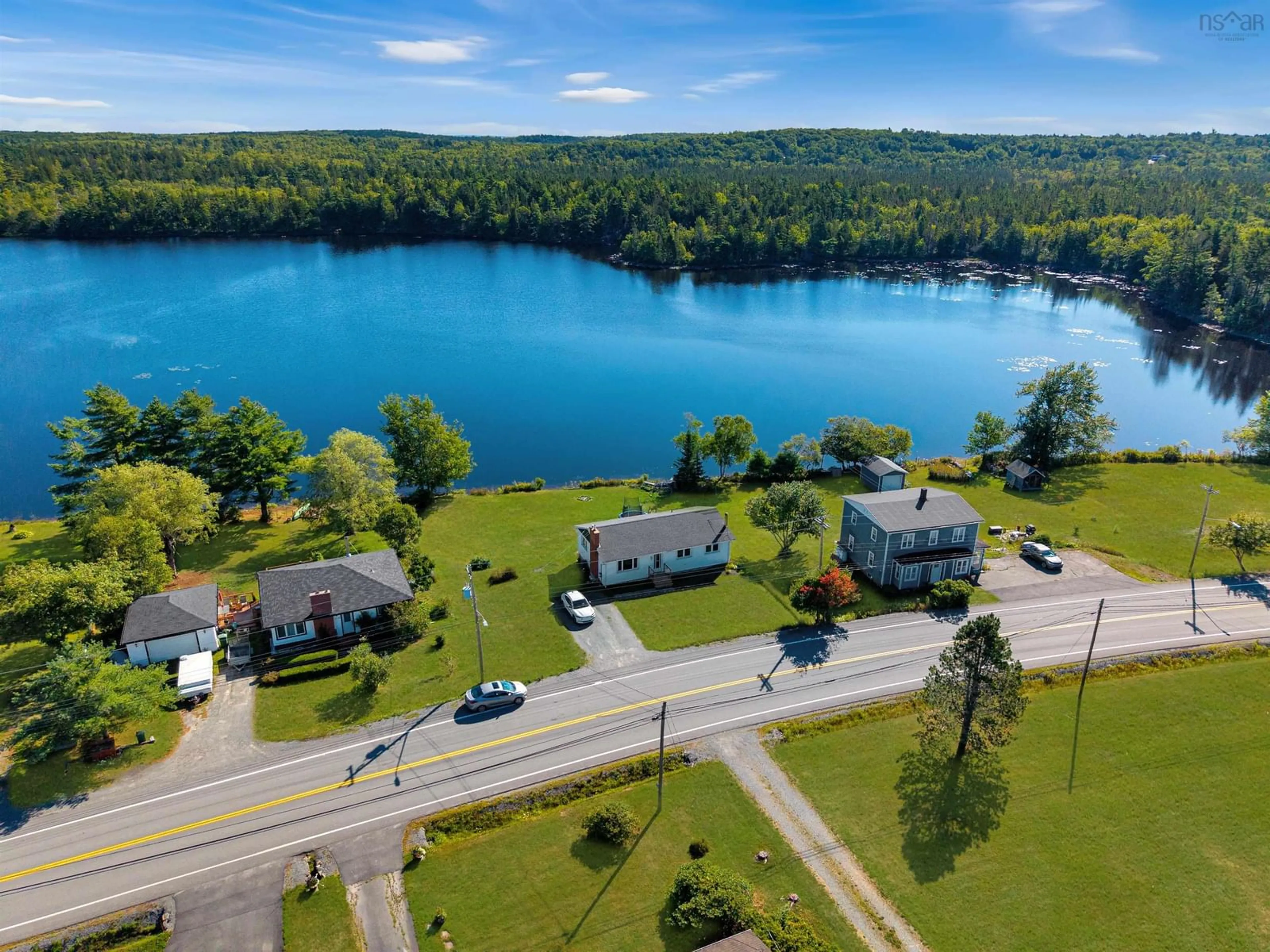 A pic from outside/outdoor area/front of a property/back of a property/a pic from drone, water/lake/river/ocean view for 2827 Sackville Drive Dr, Upper Sackville Nova Scotia B4E 3C4