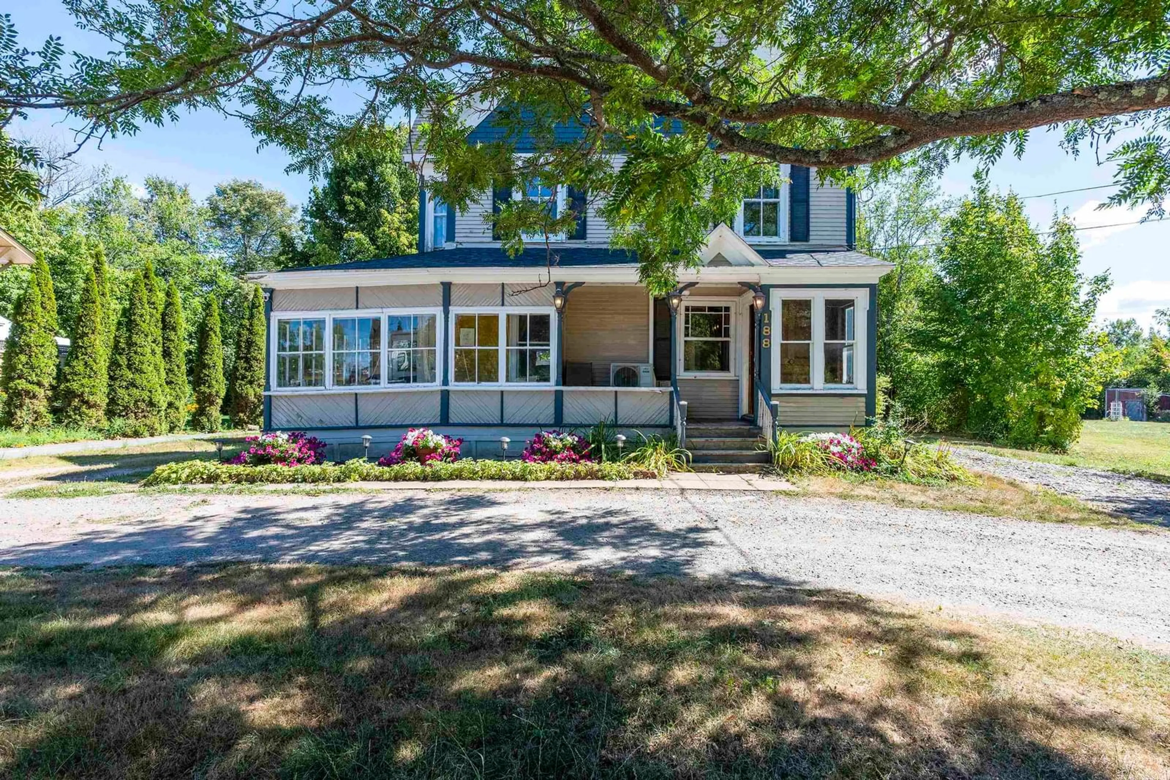 Home with vinyl exterior material, street for 188 Main St, Middleton Nova Scotia B0S 1P0