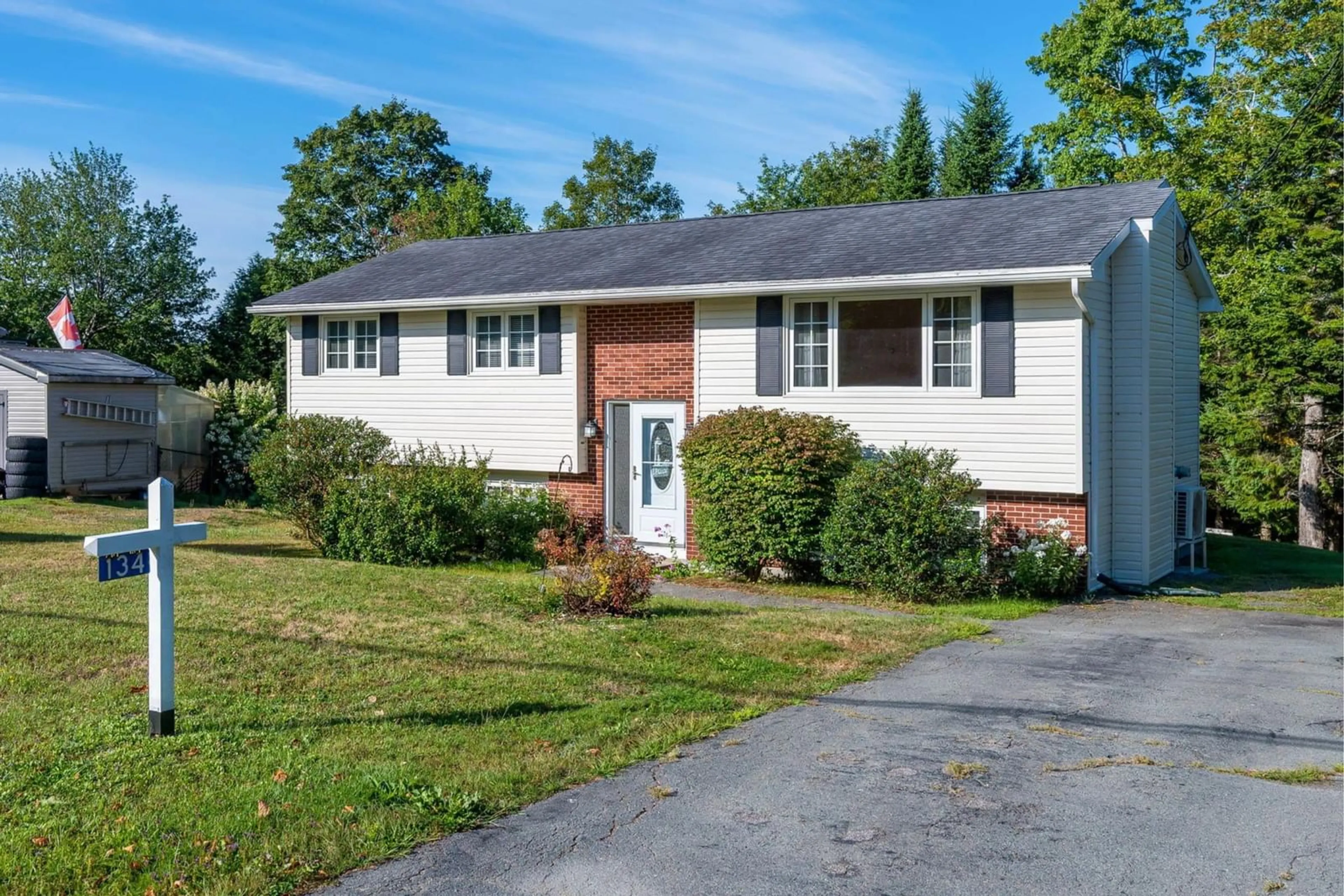 Home with vinyl exterior material, street for 134 Beech Hill Dr, Lake Echo Nova Scotia B3E 1A7