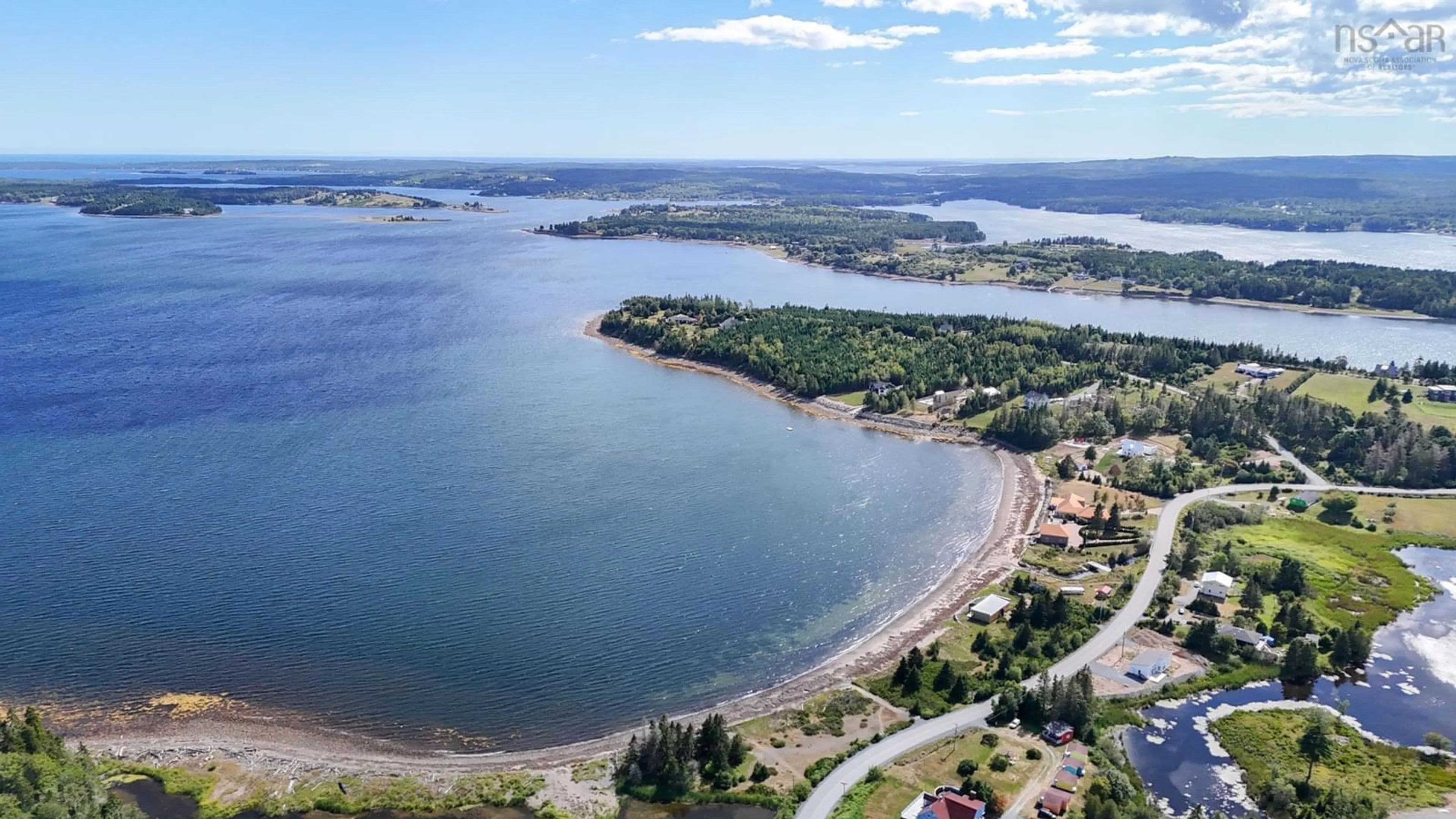 A pic from outside/outdoor area/front of a property/back of a property/a pic from drone, water/lake/river/ocean view for 274 Masons Beach Rd, Masons Beach Nova Scotia B0J 2C0