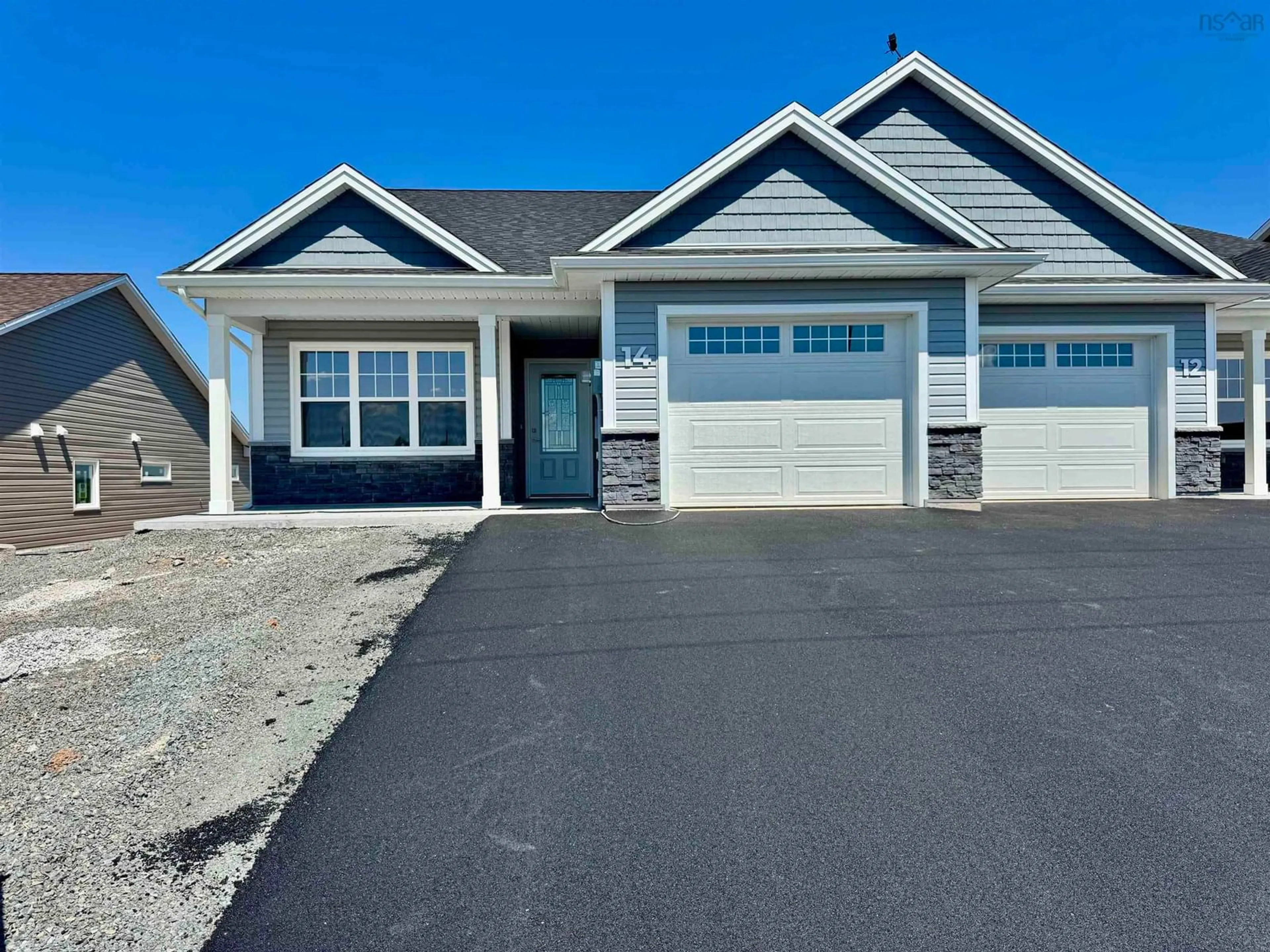 Home with vinyl exterior material, street for 14 Abbey Rd, Garlands Crossing Nova Scotia B0N 2T0