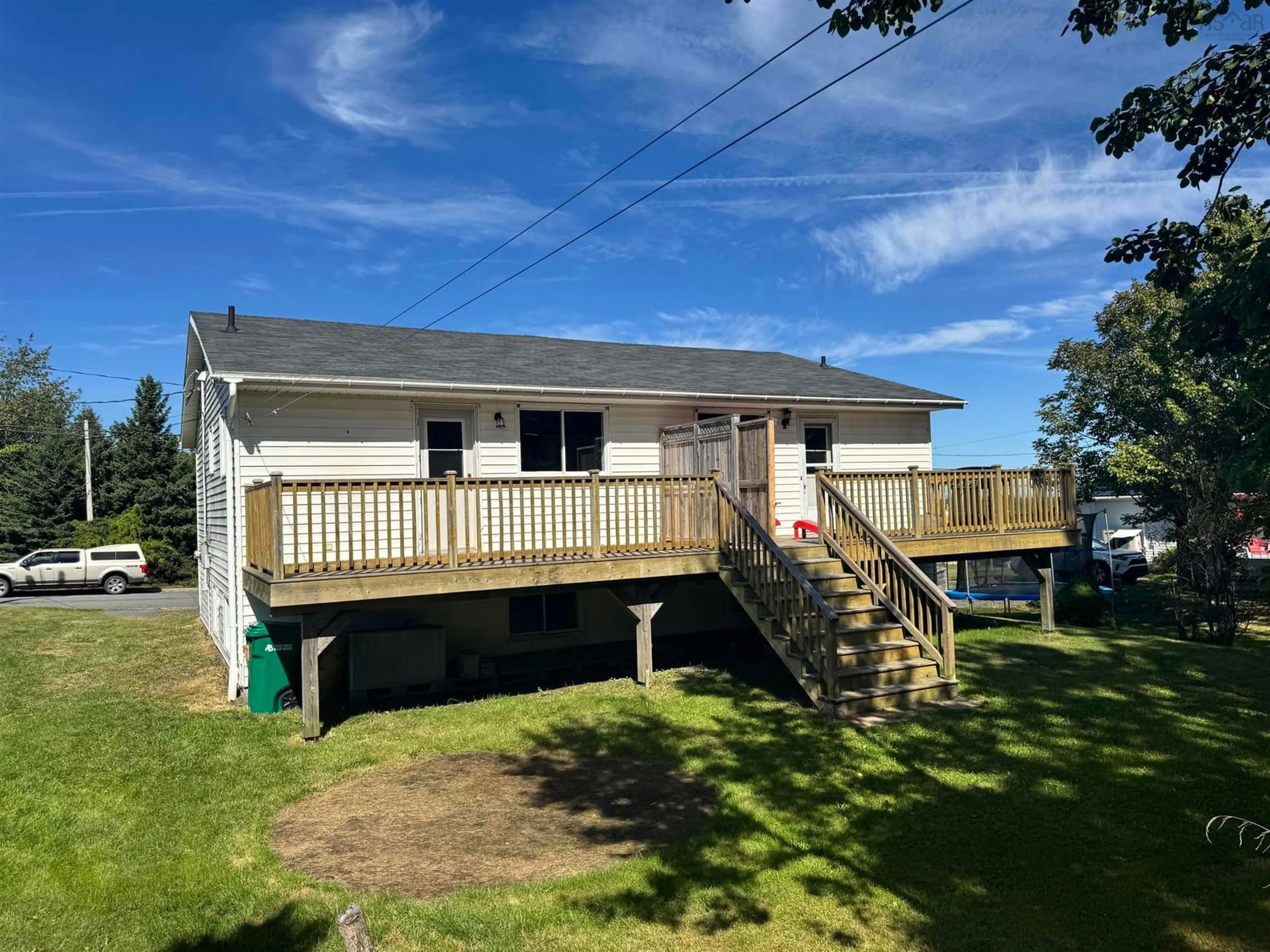 A pic from outside/outdoor area/front of a property/back of a property/a pic from drone, unknown for 8 & 10 Thirteenth St, Trenton Nova Scotia B0K 1X0
