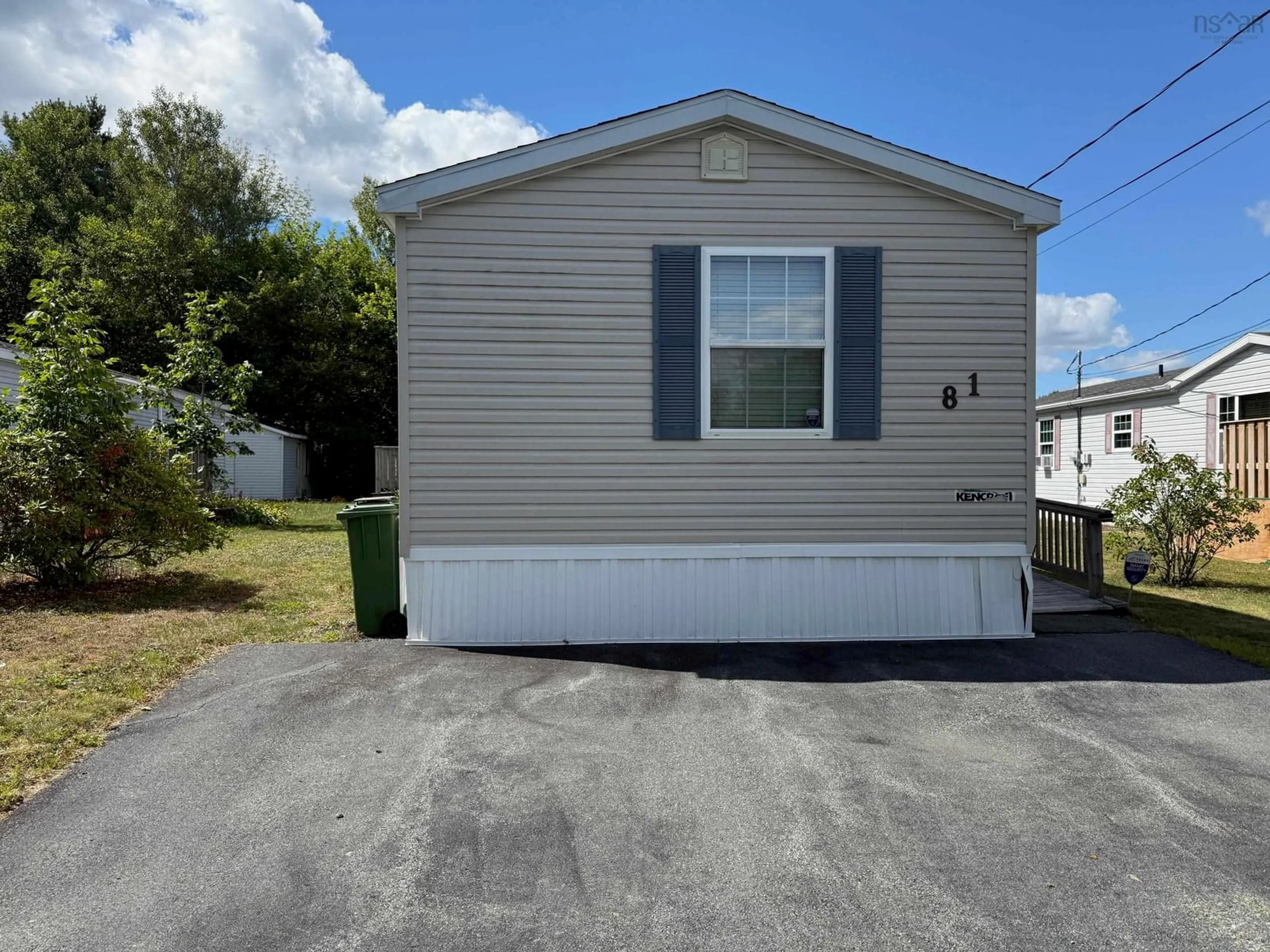 Home with vinyl exterior material, street for 81 Thomson Dr, Bridgewater Nova Scotia B4V 4E1