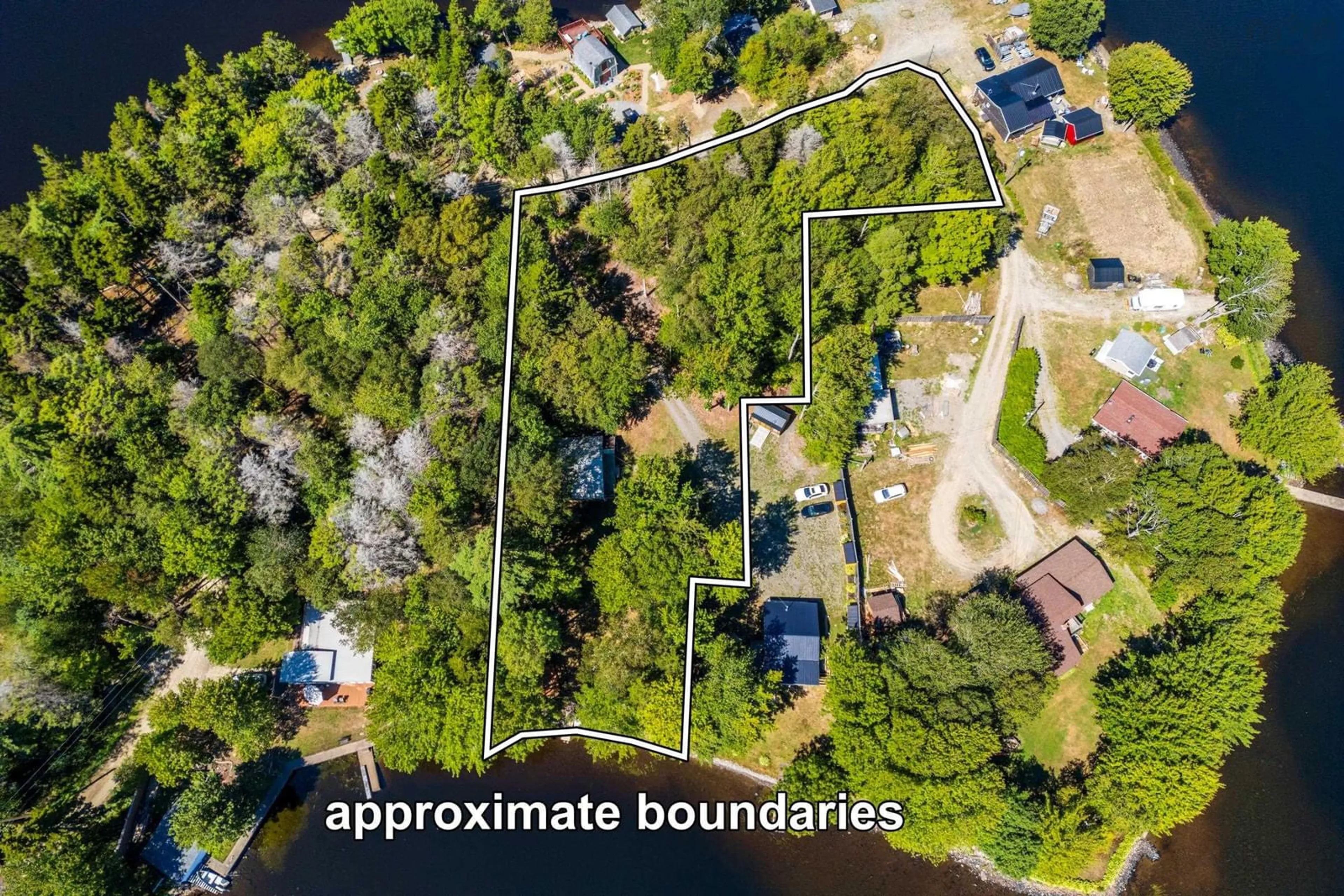 A pic from outside/outdoor area/front of a property/back of a property/a pic from drone, water/lake/river/ocean view for 170 C J A Road, Concession Nova Scotia B0W 1M0