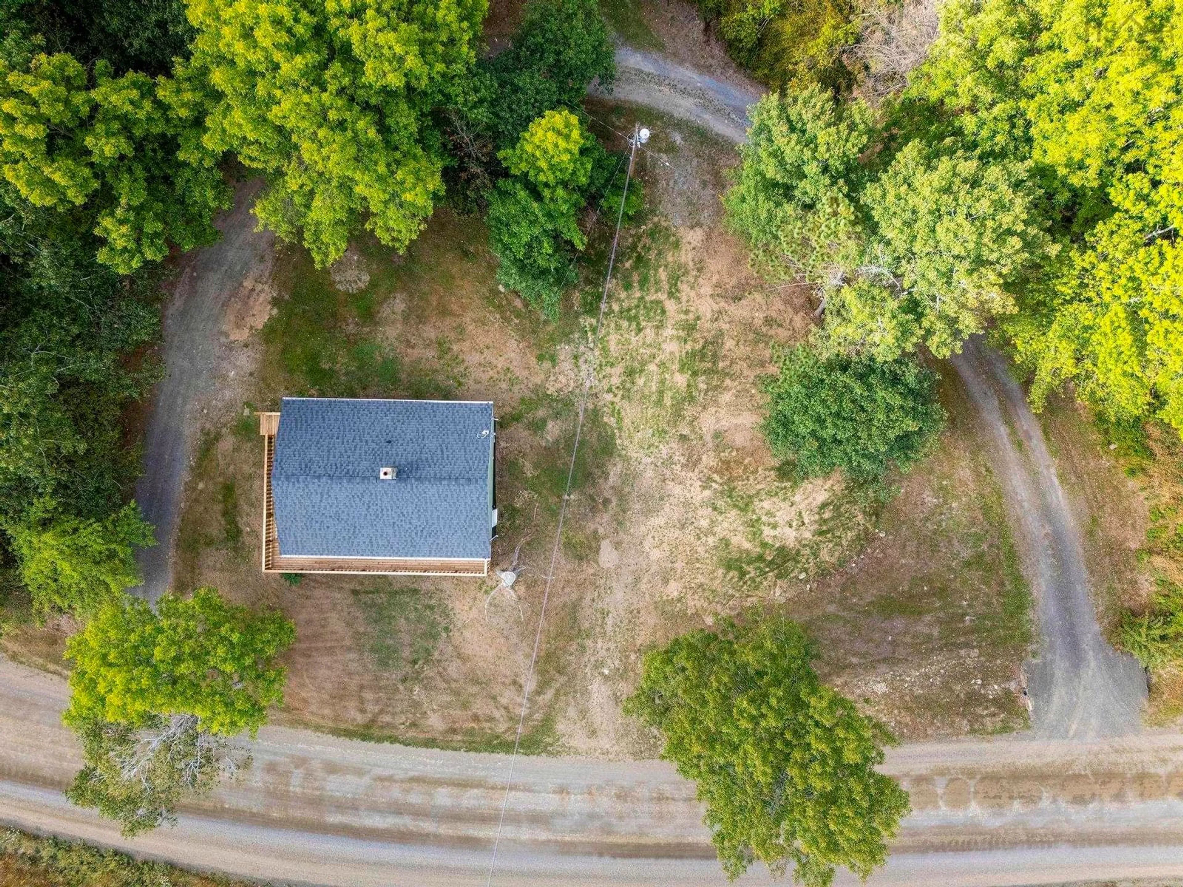 A pic from outside/outdoor area/front of a property/back of a property/a pic from drone, forest/trees view for 206 Morganville Rd, Morganville Nova Scotia B0S 1B0