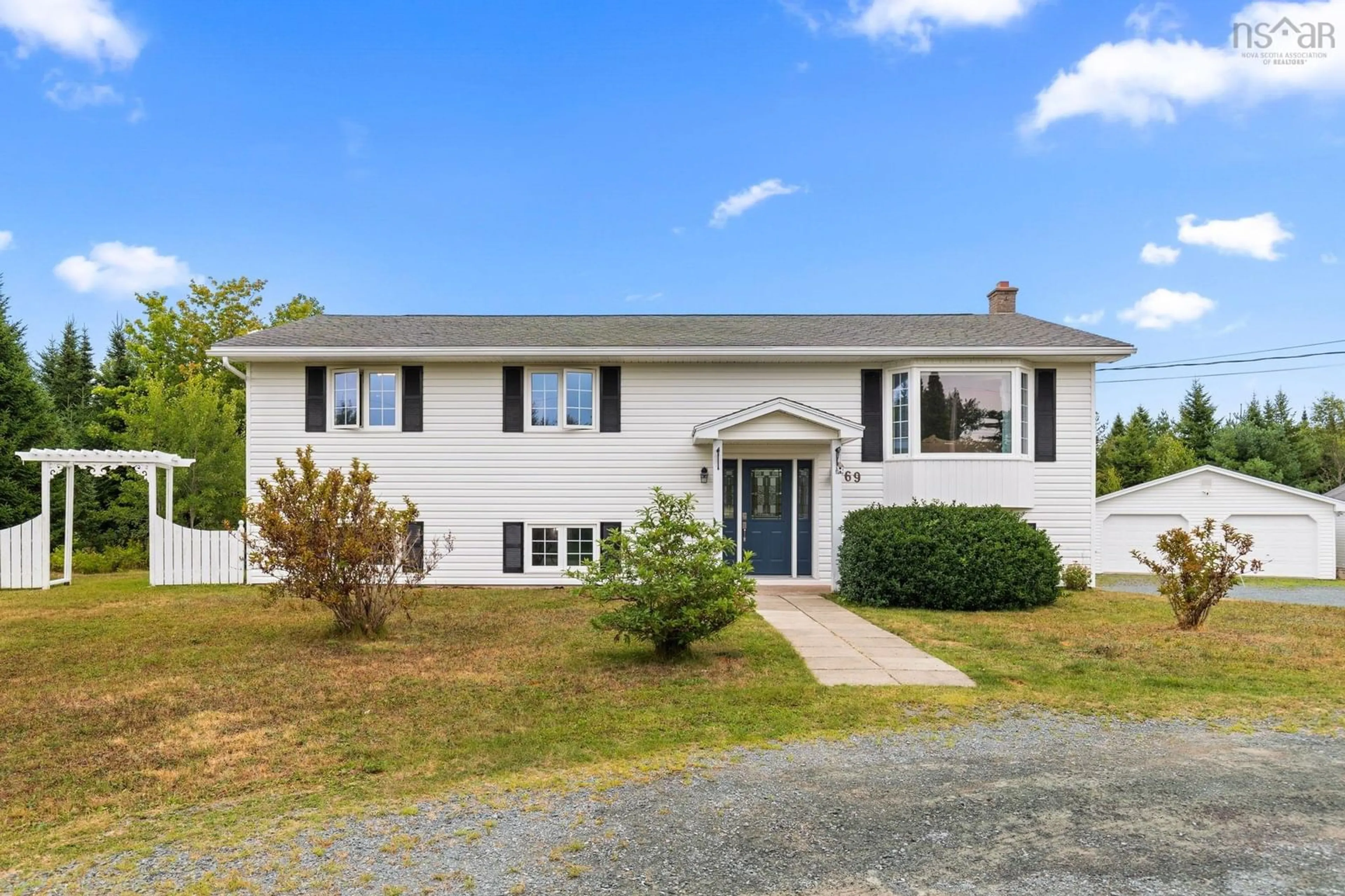 Home with vinyl exterior material, unknown for 69 Michelle Dr, Lawrencetown Nova Scotia B2Z 1E5