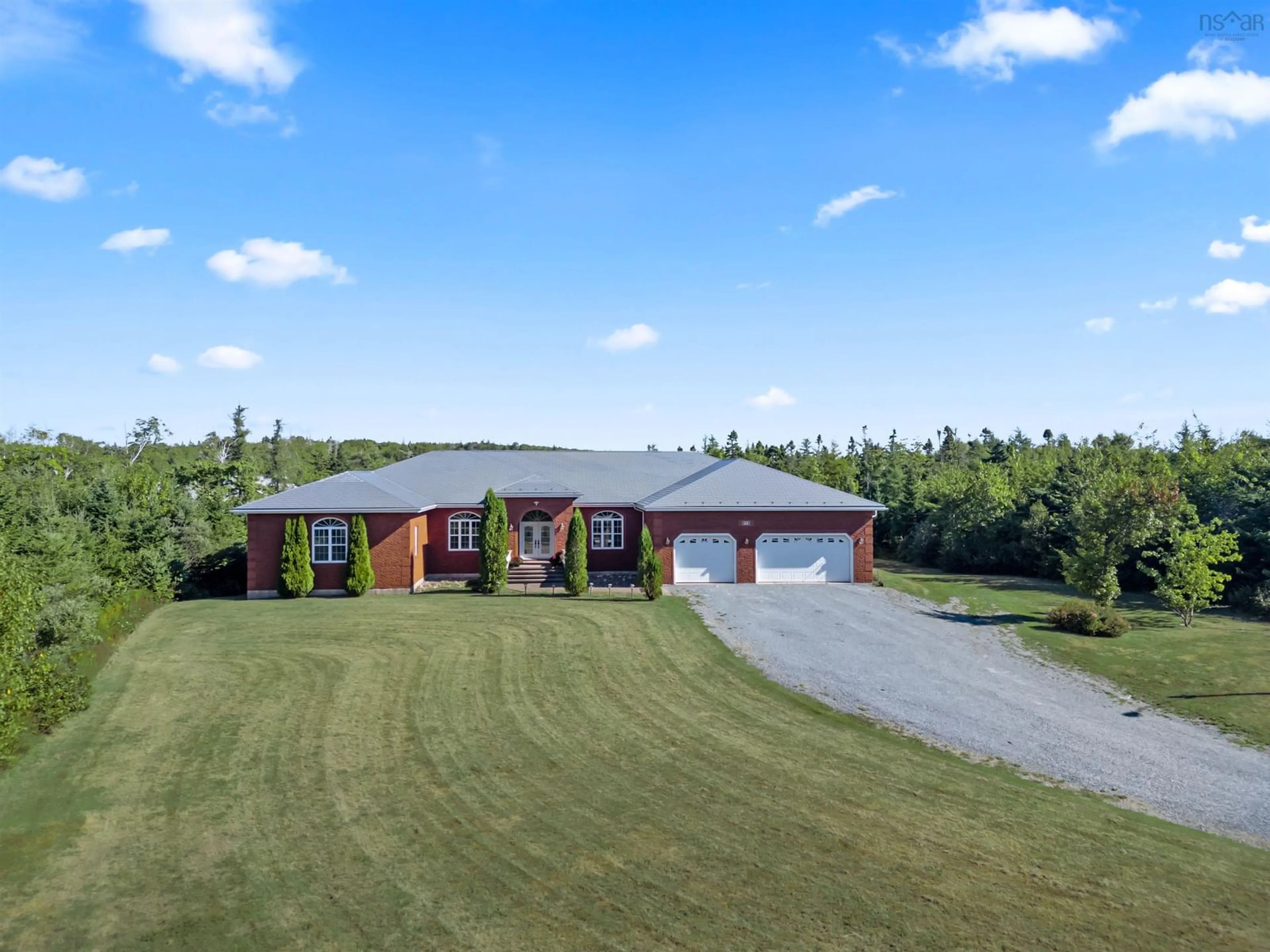 A pic from outside/outdoor area/front of a property/back of a property/a pic from drone, unknown for 22 Mersey Crt, Hatchet Lake Nova Scotia B3T 1R7