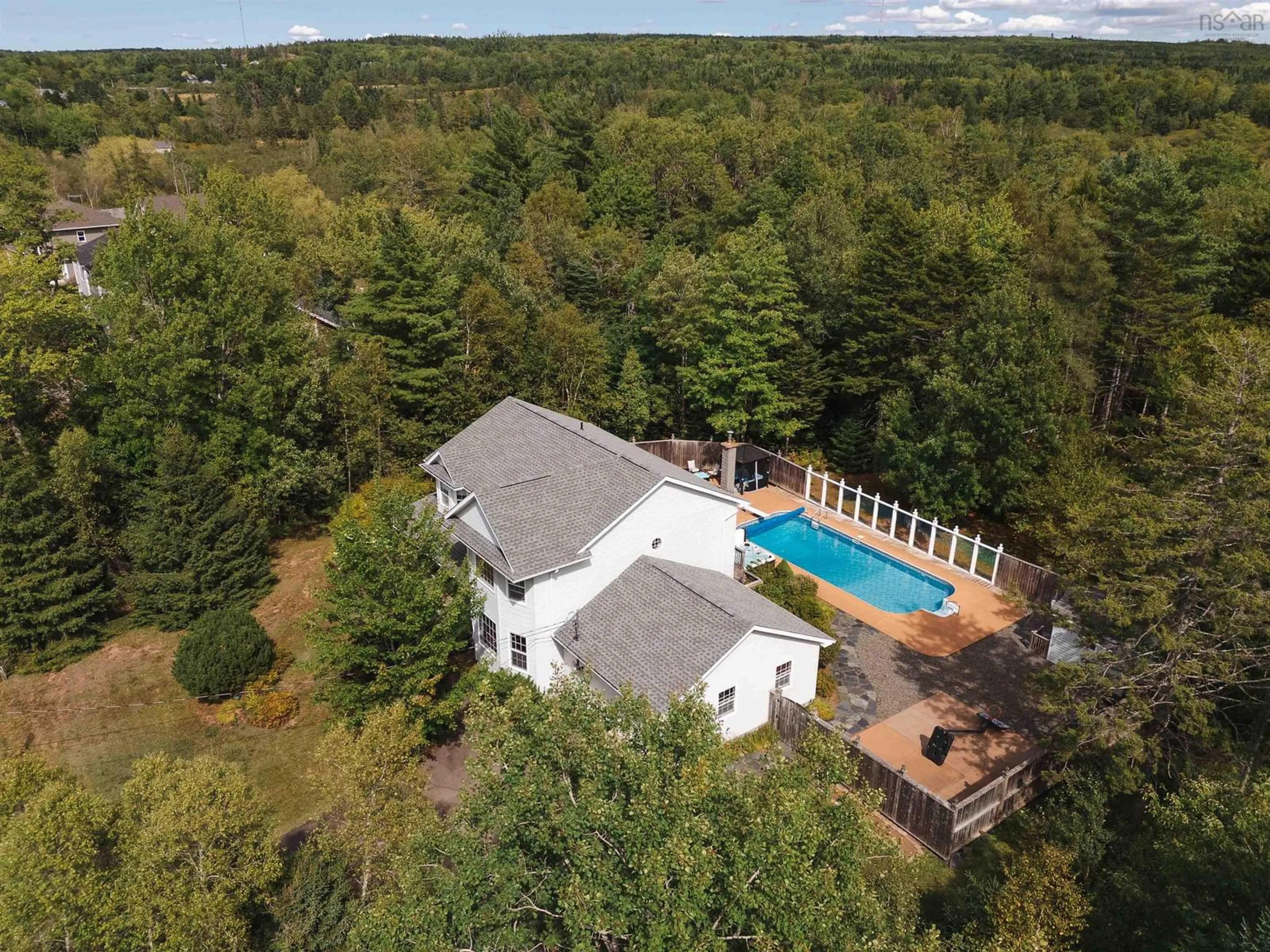 A pic from outside/outdoor area/front of a property/back of a property/a pic from drone, water/lake/river/ocean view for 111 Bonavista Ave, Hilden Nova Scotia B0N 1C0
