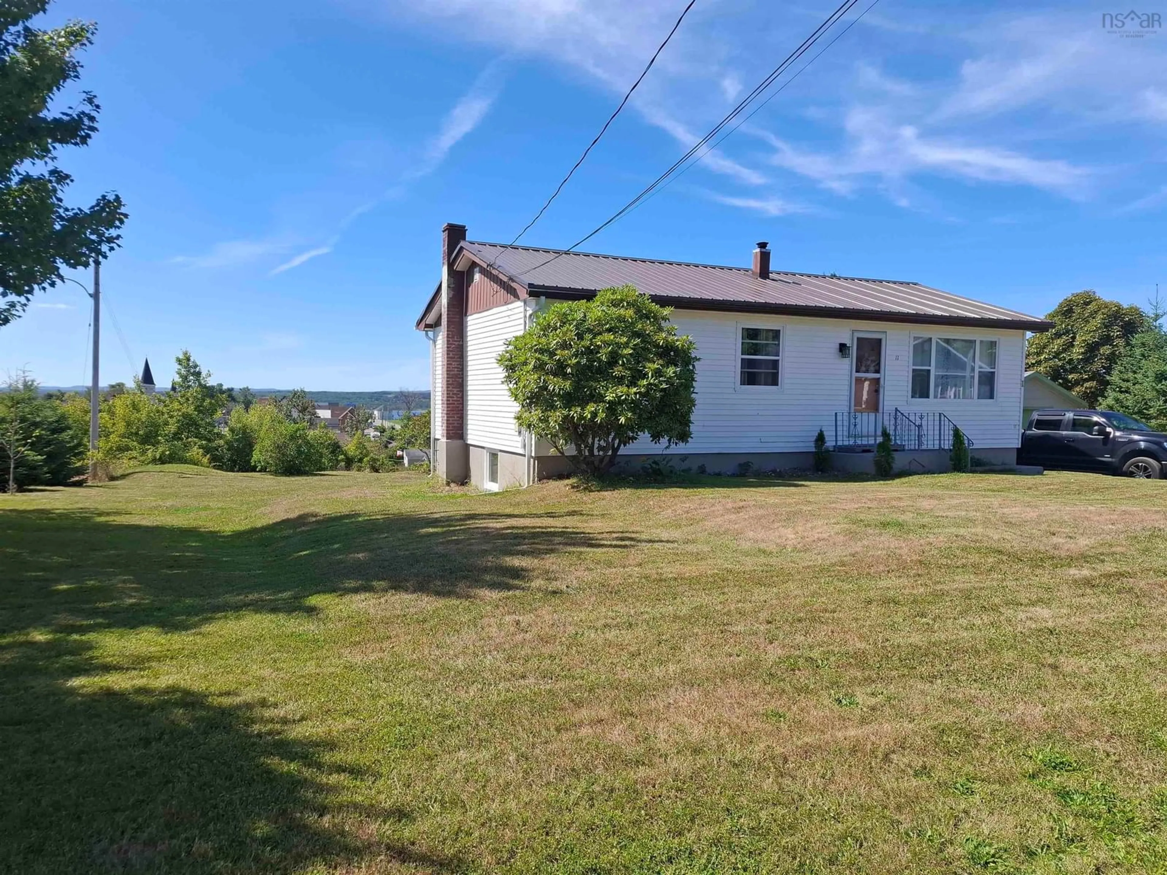 A pic from outside/outdoor area/front of a property/back of a property/a pic from drone, unknown for 11 Bison, Whitney Pier Nova Scotia B1N 1P5