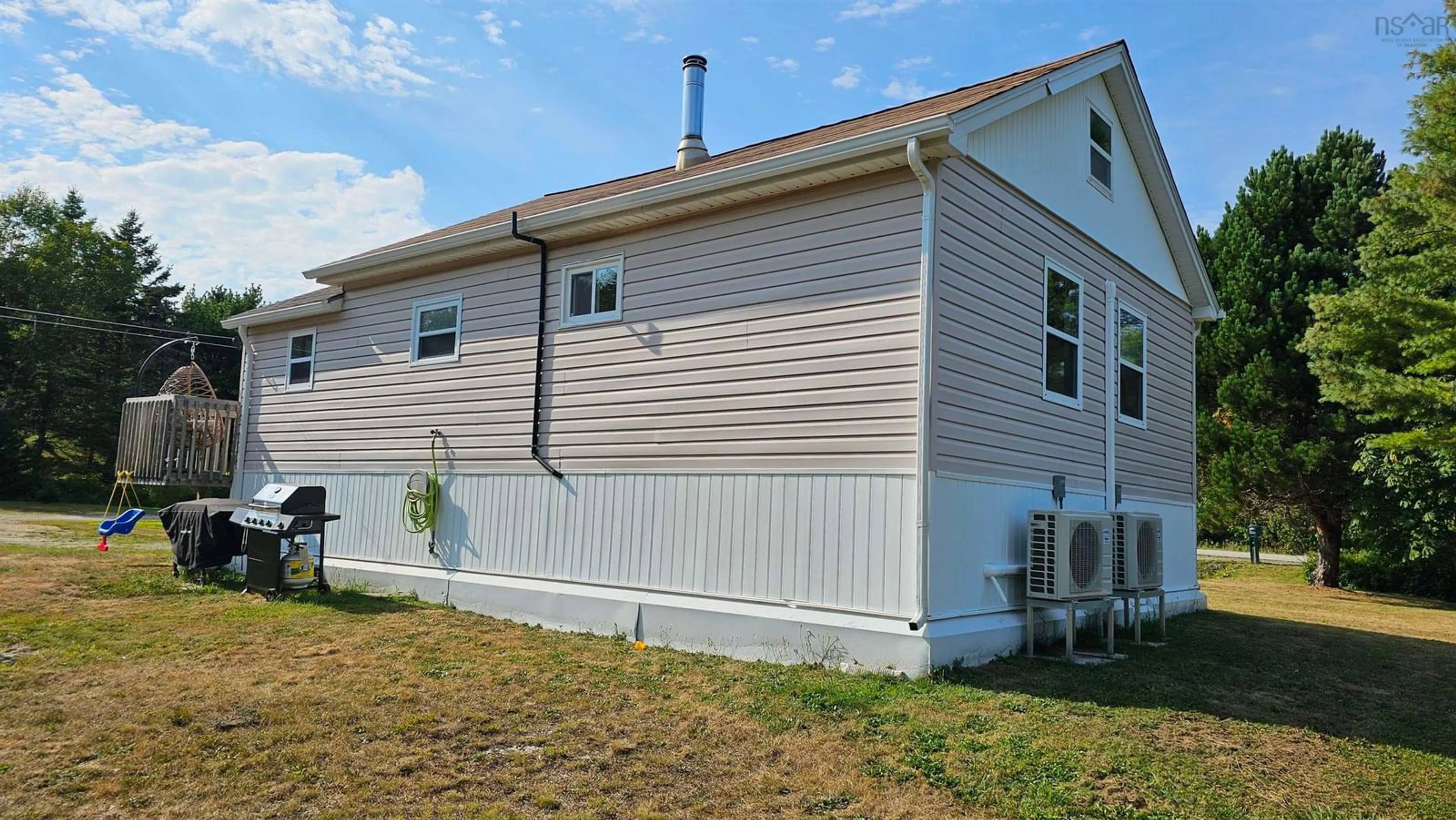 Home with vinyl exterior material, building for 26 Cape Wharf Rd, Upper Wedgeport Nova Scotia B0W 1B0