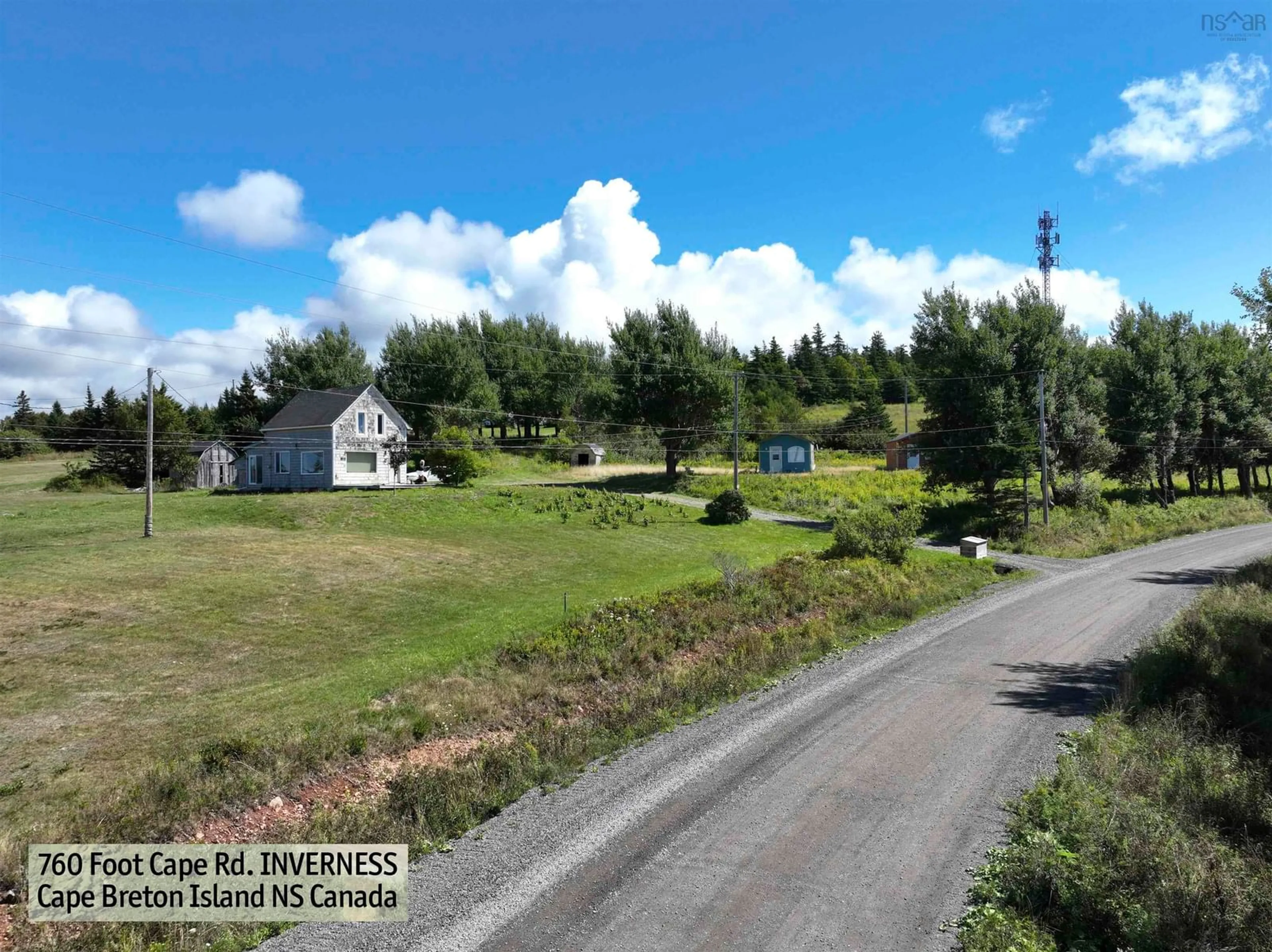 A pic from outside/outdoor area/front of a property/back of a property/a pic from drone, street for 760 Foot Cape Rd, Inverness Nova Scotia B0E 1N0