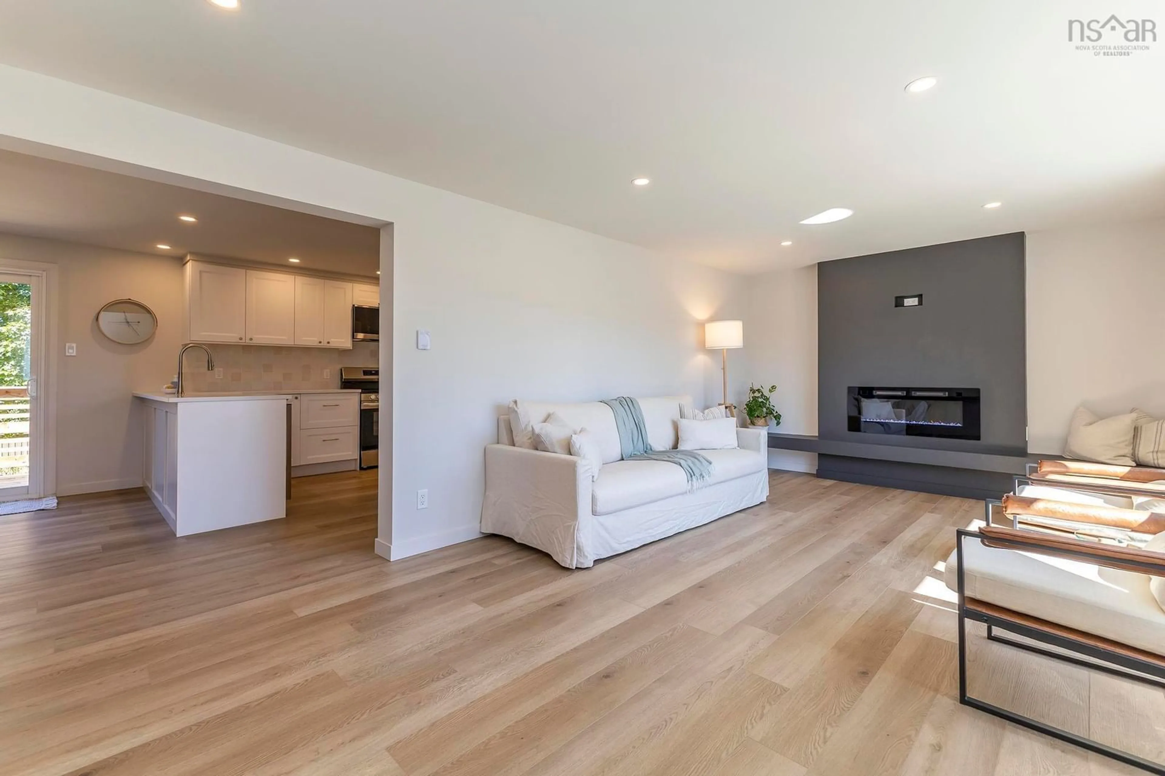 Living room with furniture, wood/laminate floor for 646 Helene St, New Glasgow Nova Scotia B2H 2Y1