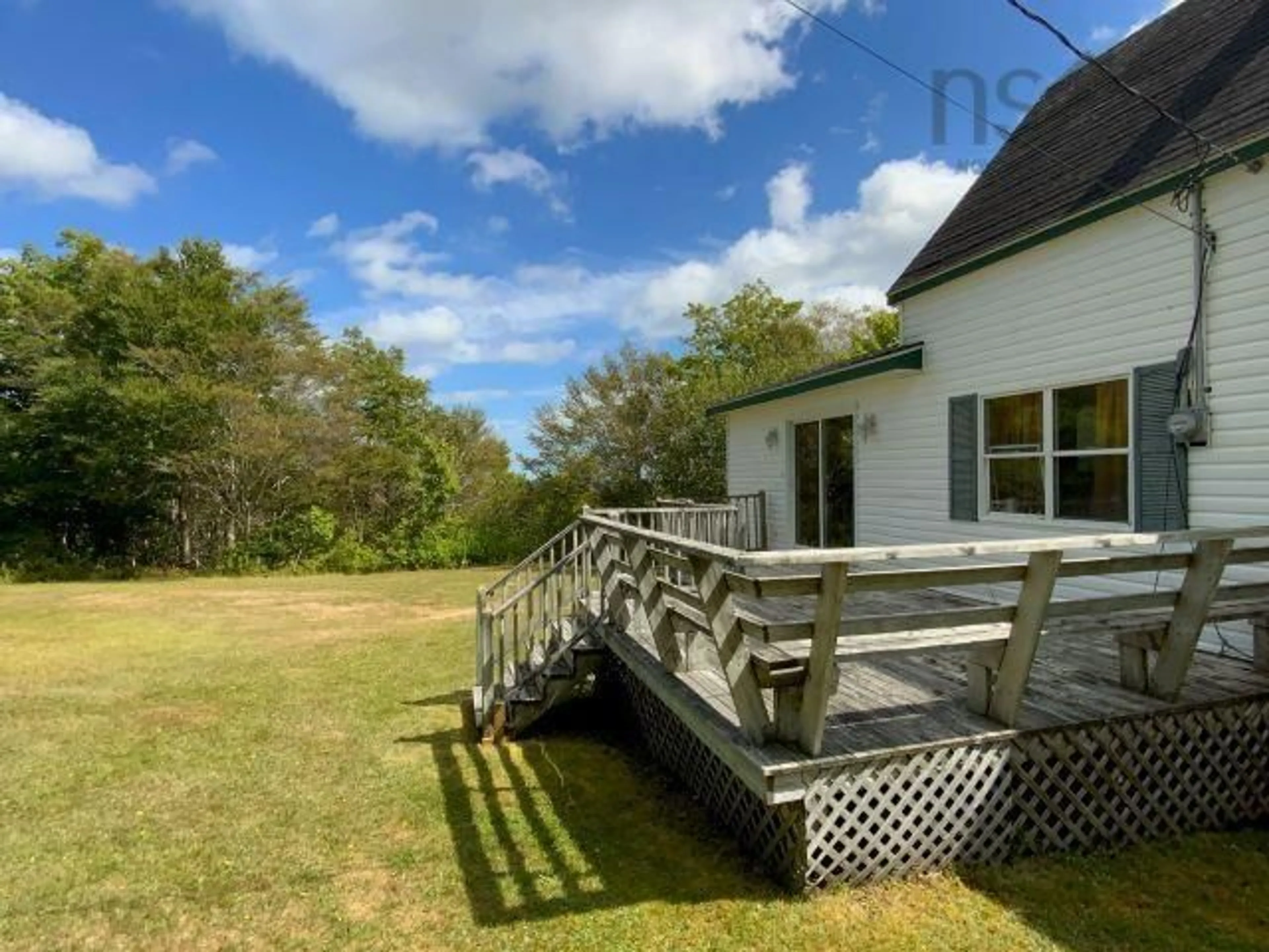 A pic from outside/outdoor area/front of a property/back of a property/a pic from drone, water/lake/river/ocean view for 224 Sunnyville Road, Guysborough Nova Scotia B0H 1N0