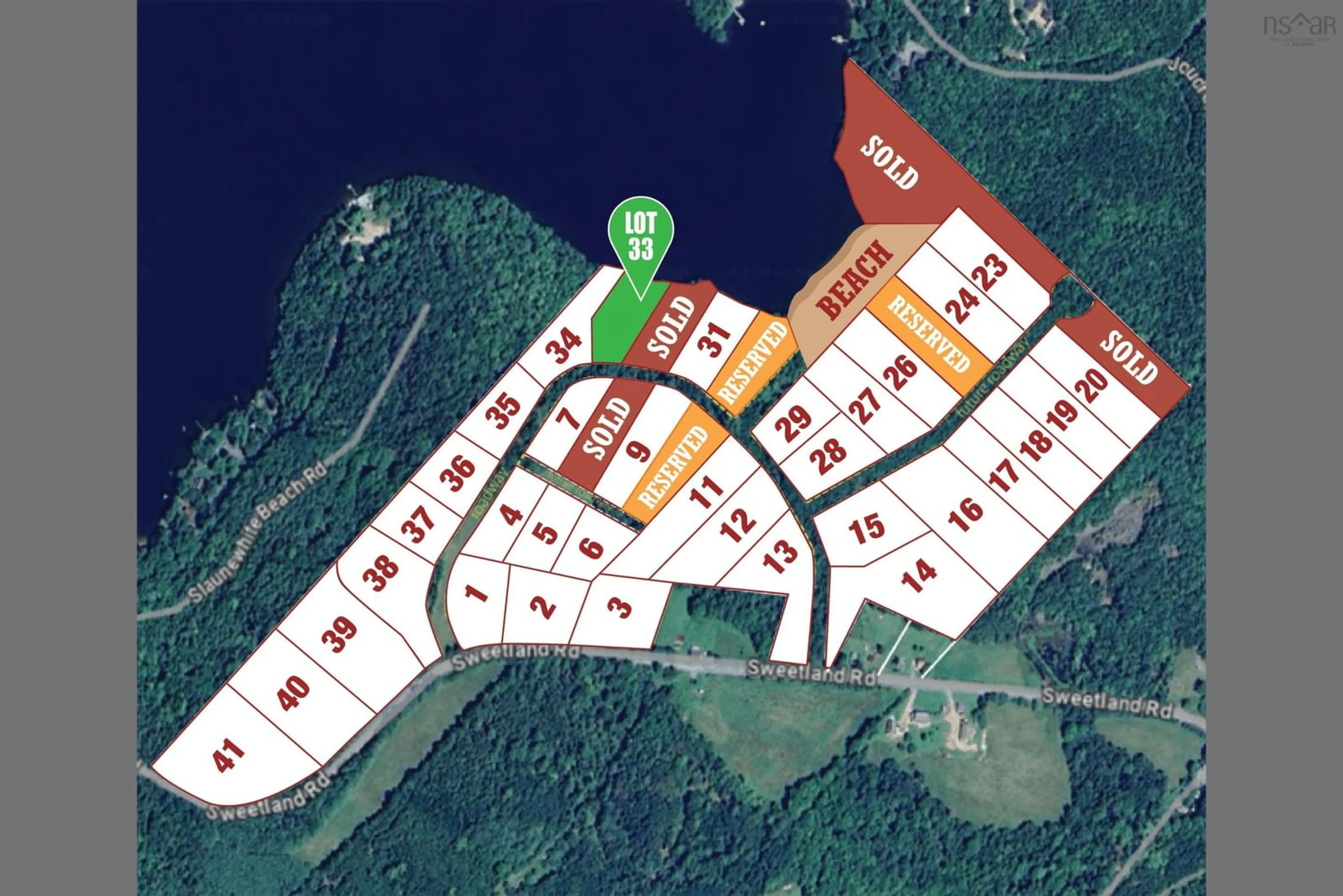 Picture of a map for Sweetland Rd #UNIT 33, Sweetland Nova Scotia B0J 1E0