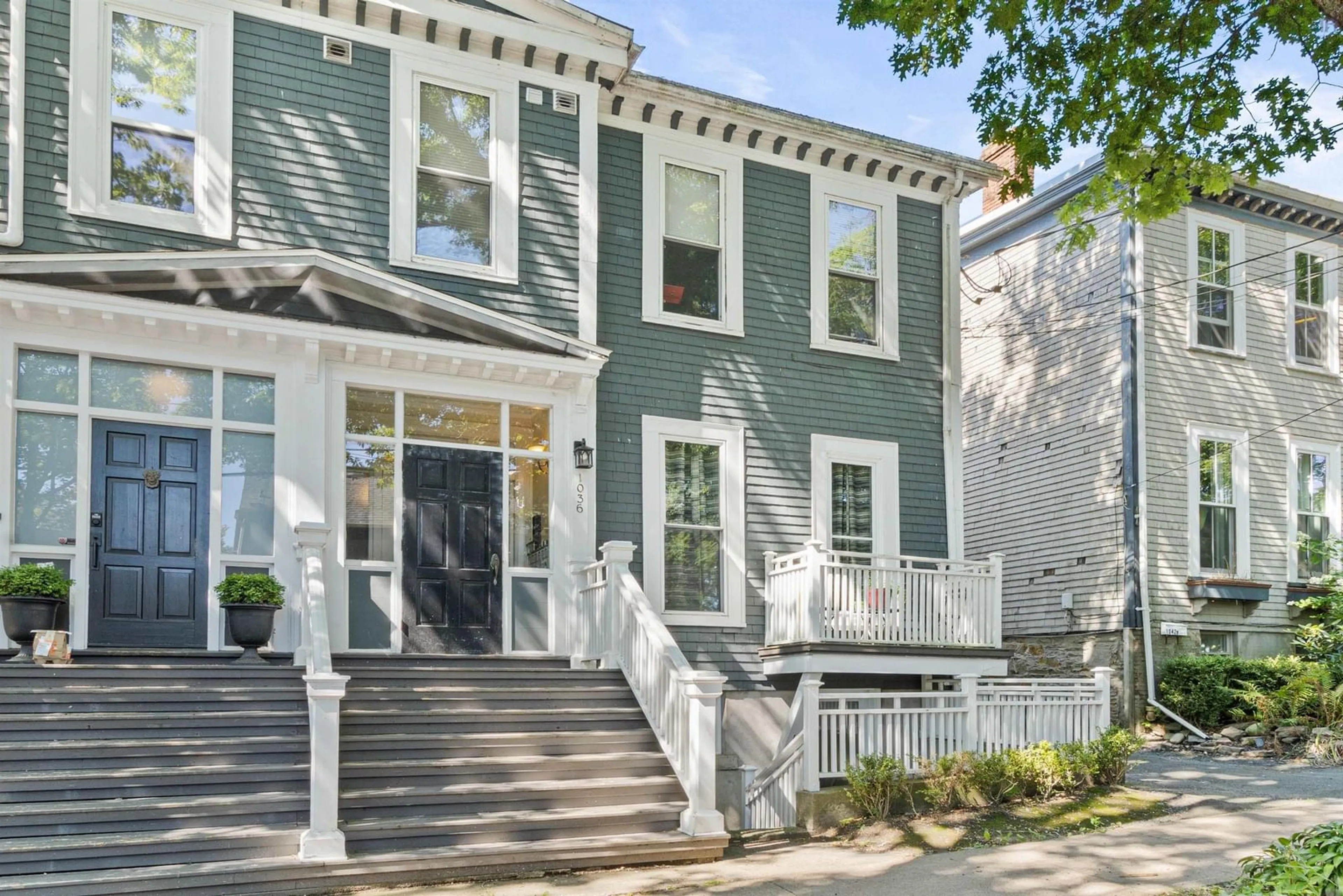 Home with vinyl exterior material, street for 1036 Bland St #4, Halifax Peninsula Nova Scotia B3H 2S8