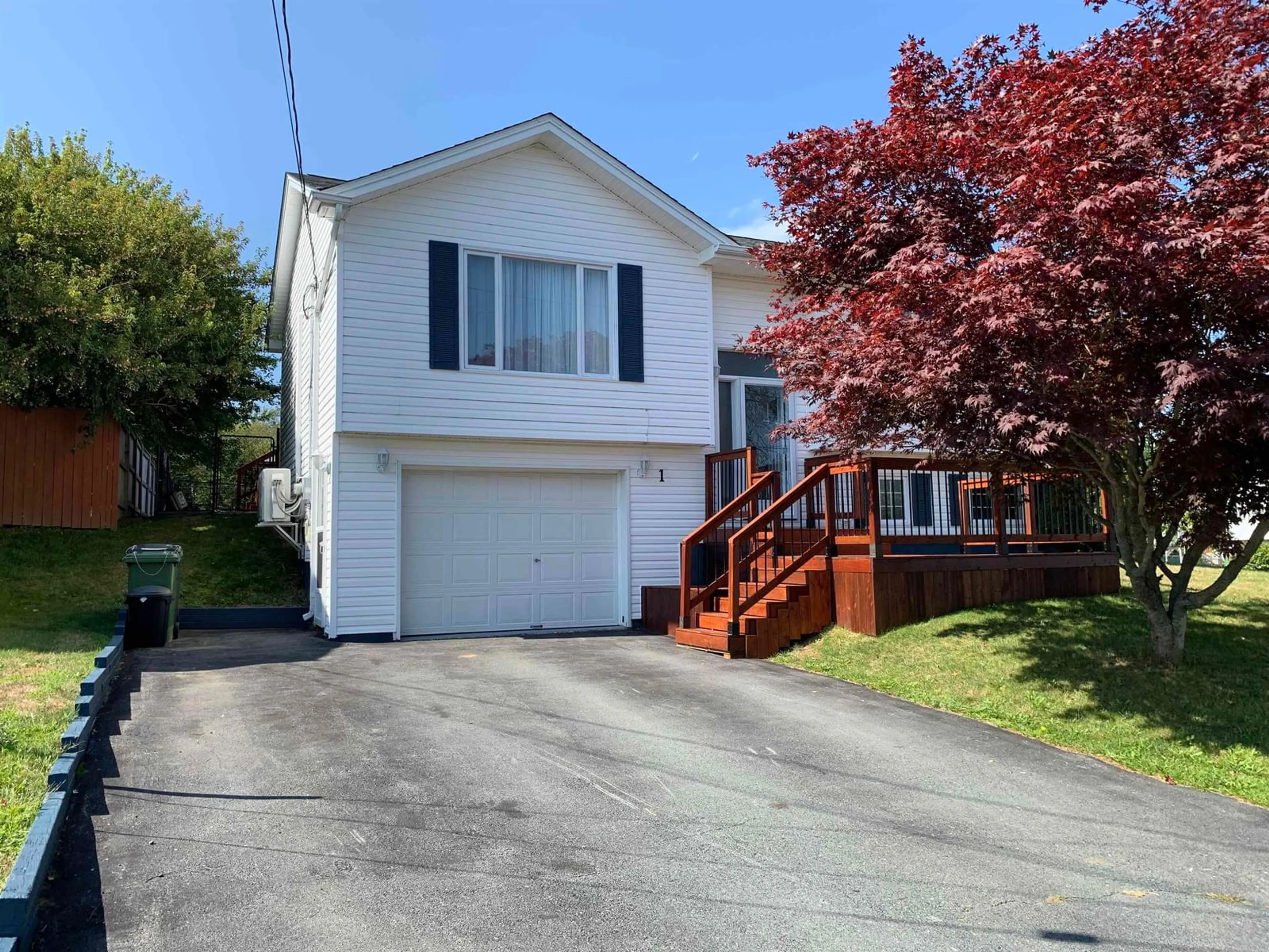 Home with vinyl exterior material, street for 1 Cassandra Dr, Dartmouth Nova Scotia B2W 6H3