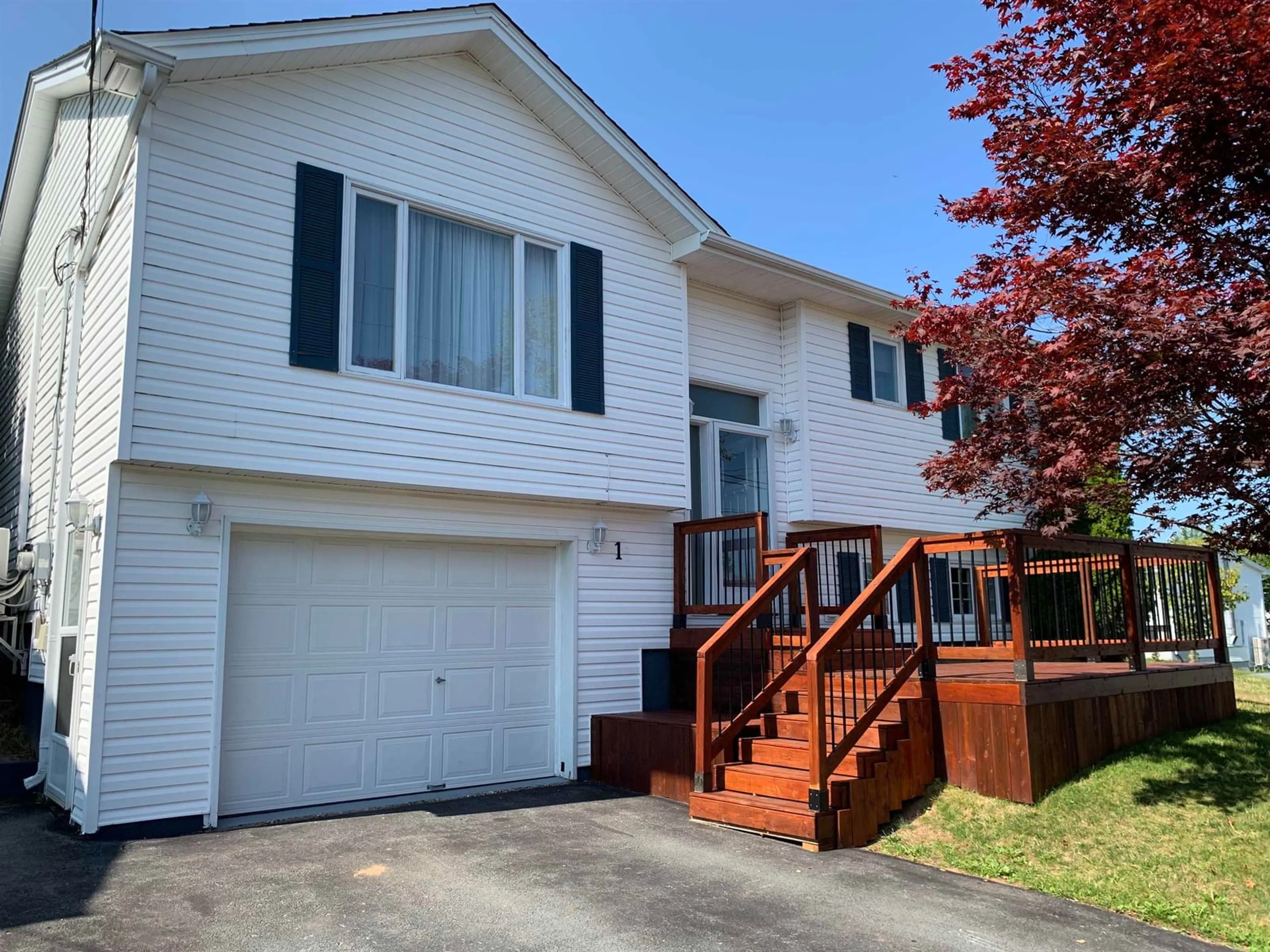Home with vinyl exterior material, street for 1 Cassandra Dr, Dartmouth Nova Scotia B2W 6H3